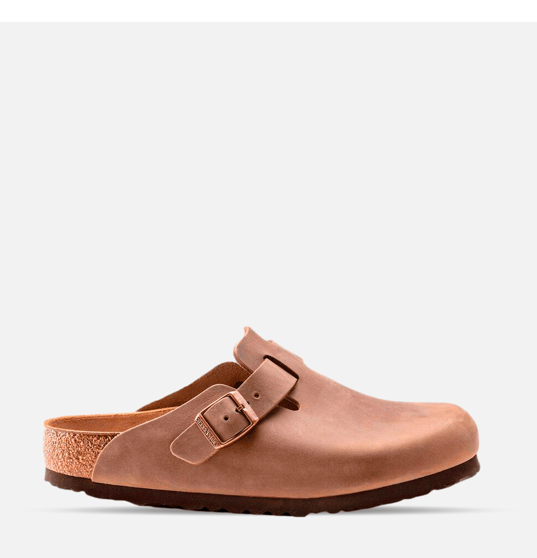 Birkenstock Boston Narrow Cuir Cognac
