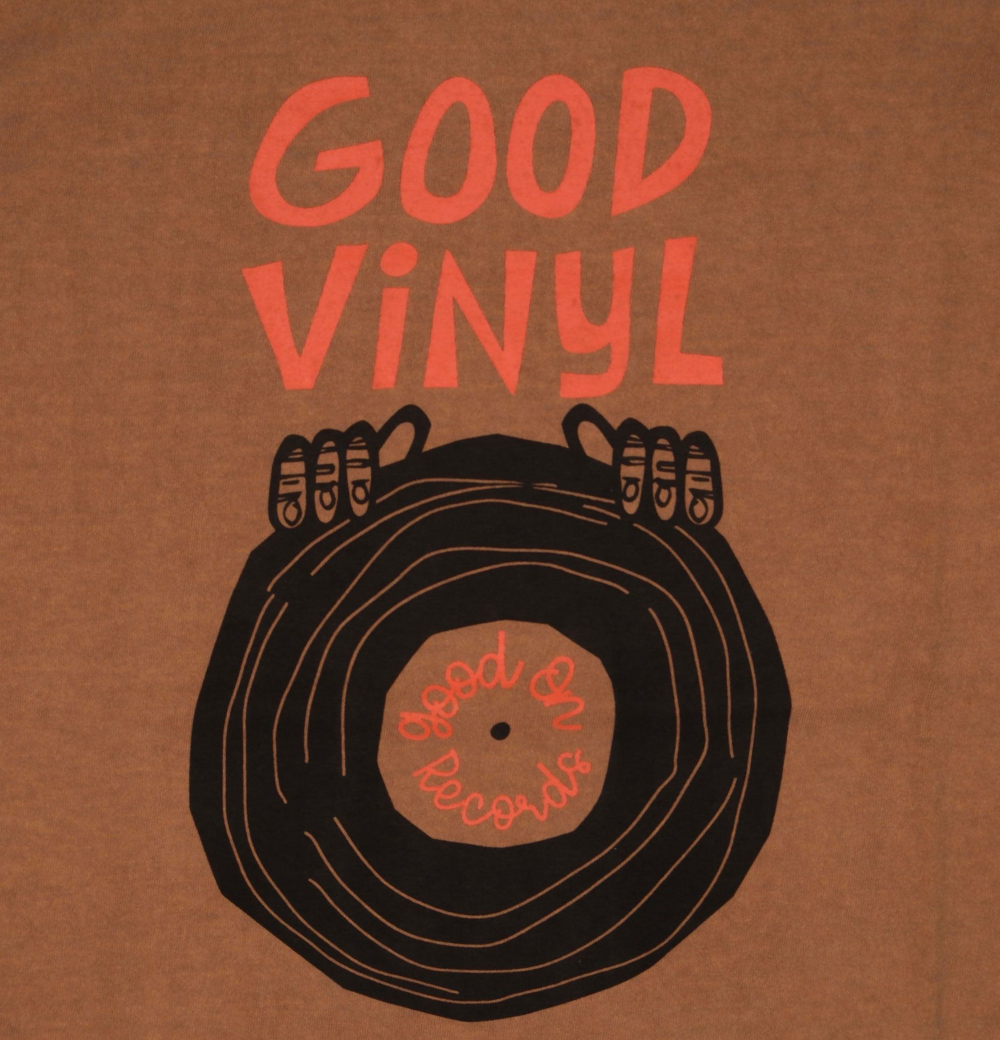 Good On Mocha Vinyl T-shirt