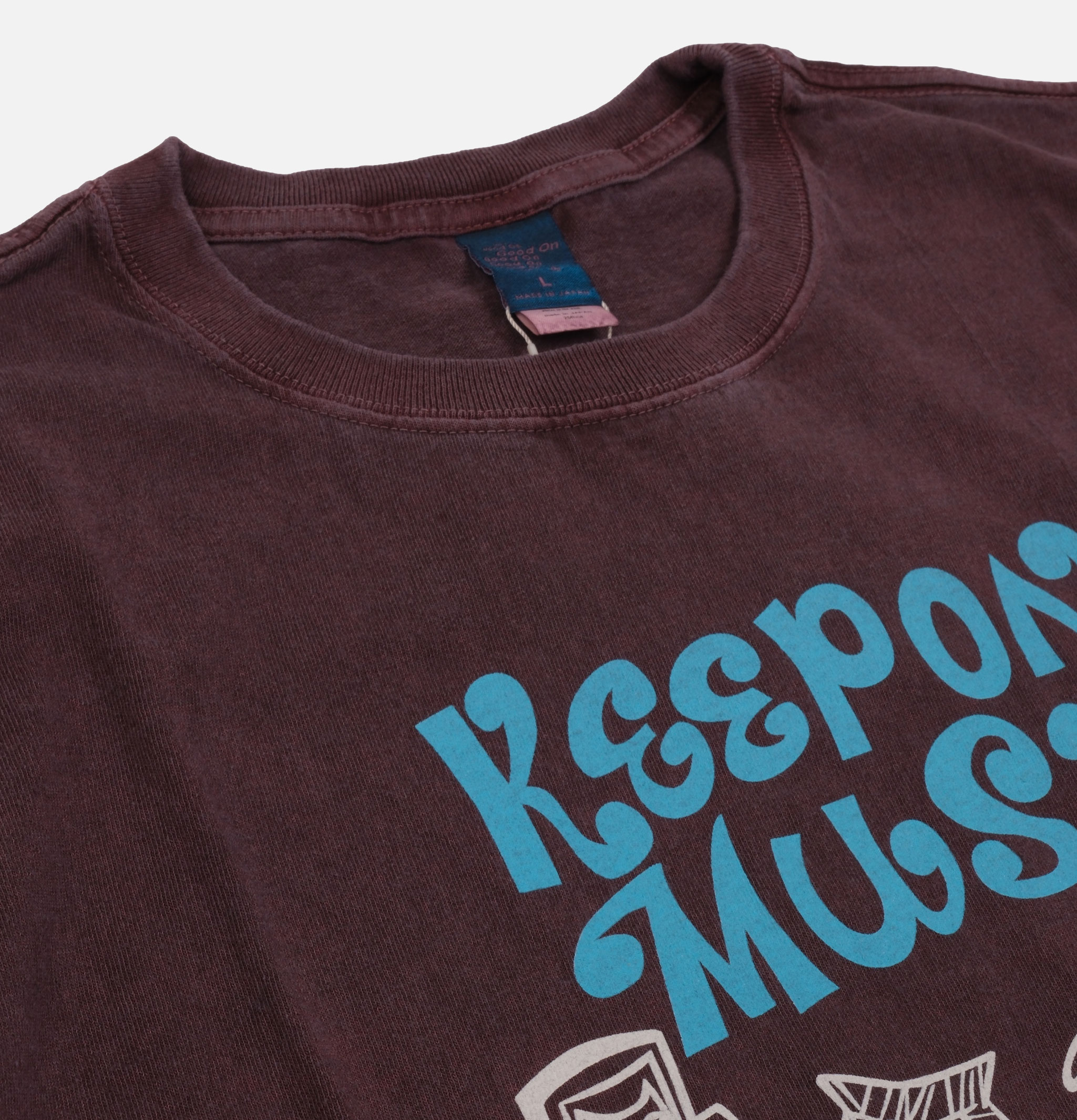 Good On Keep On Music Tee Burgundy