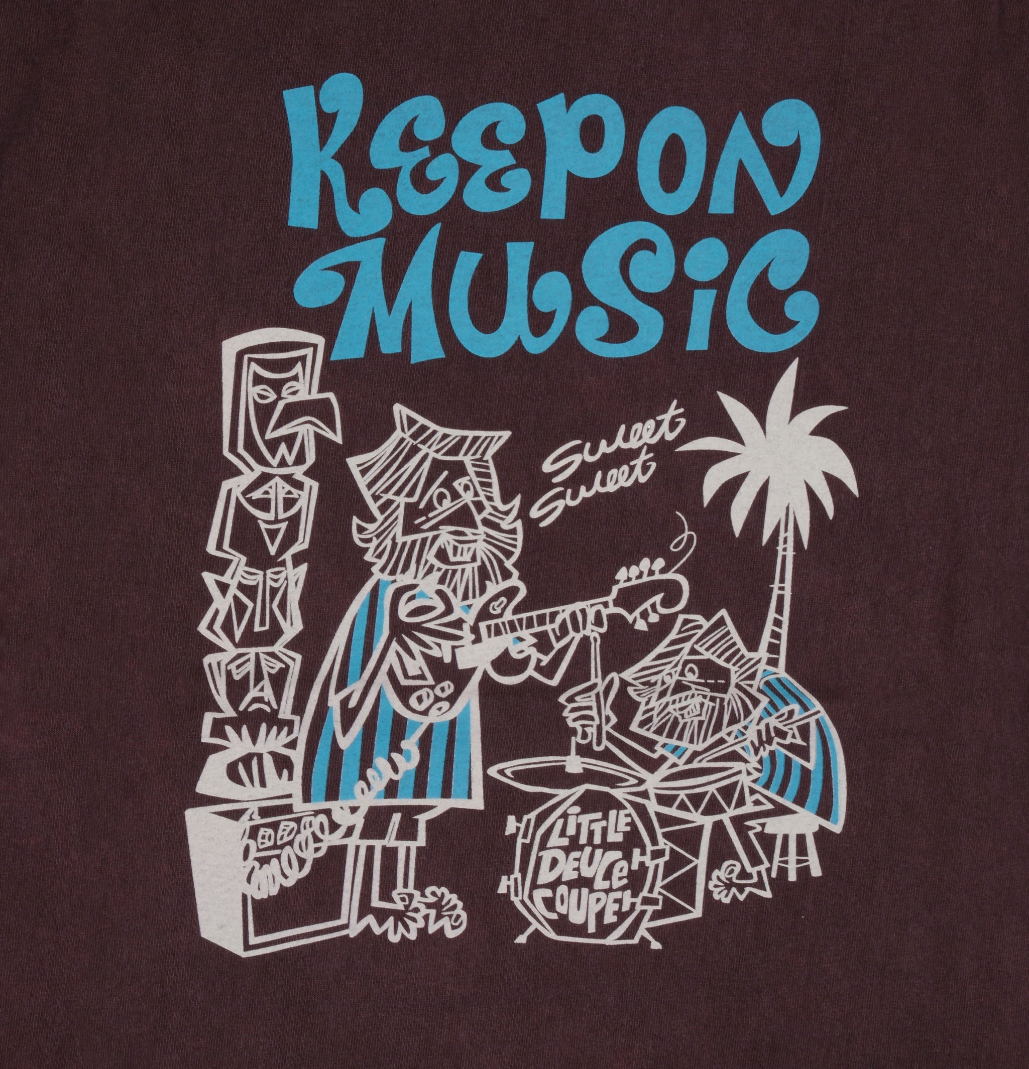 Good On Keep On Music Tee Burgundy
