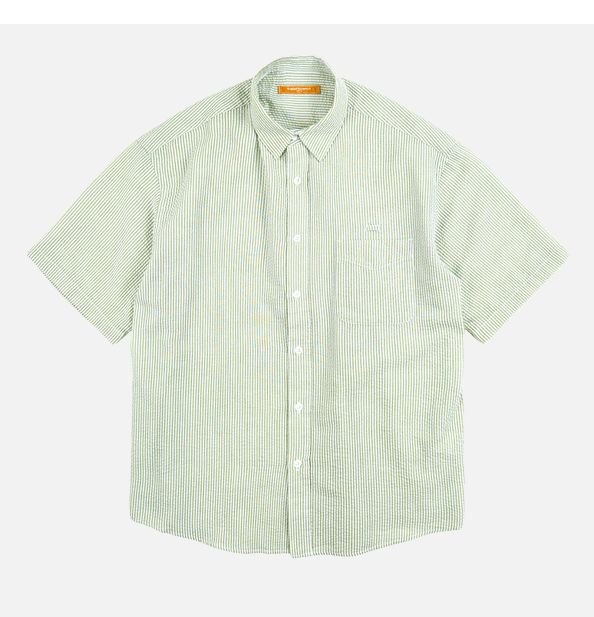 Frizmworks Chemise Og Stripe Seersucker Half Vert