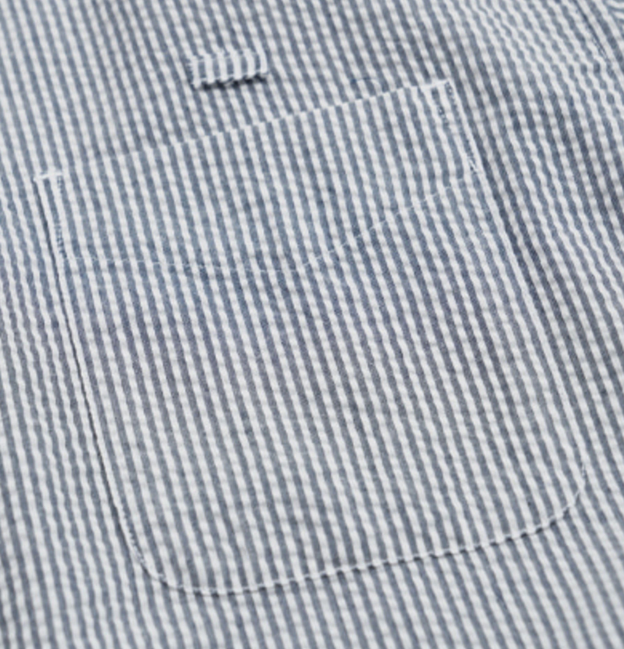 Frizmworks Chemise Og Stripe Seersucker Half Bleu