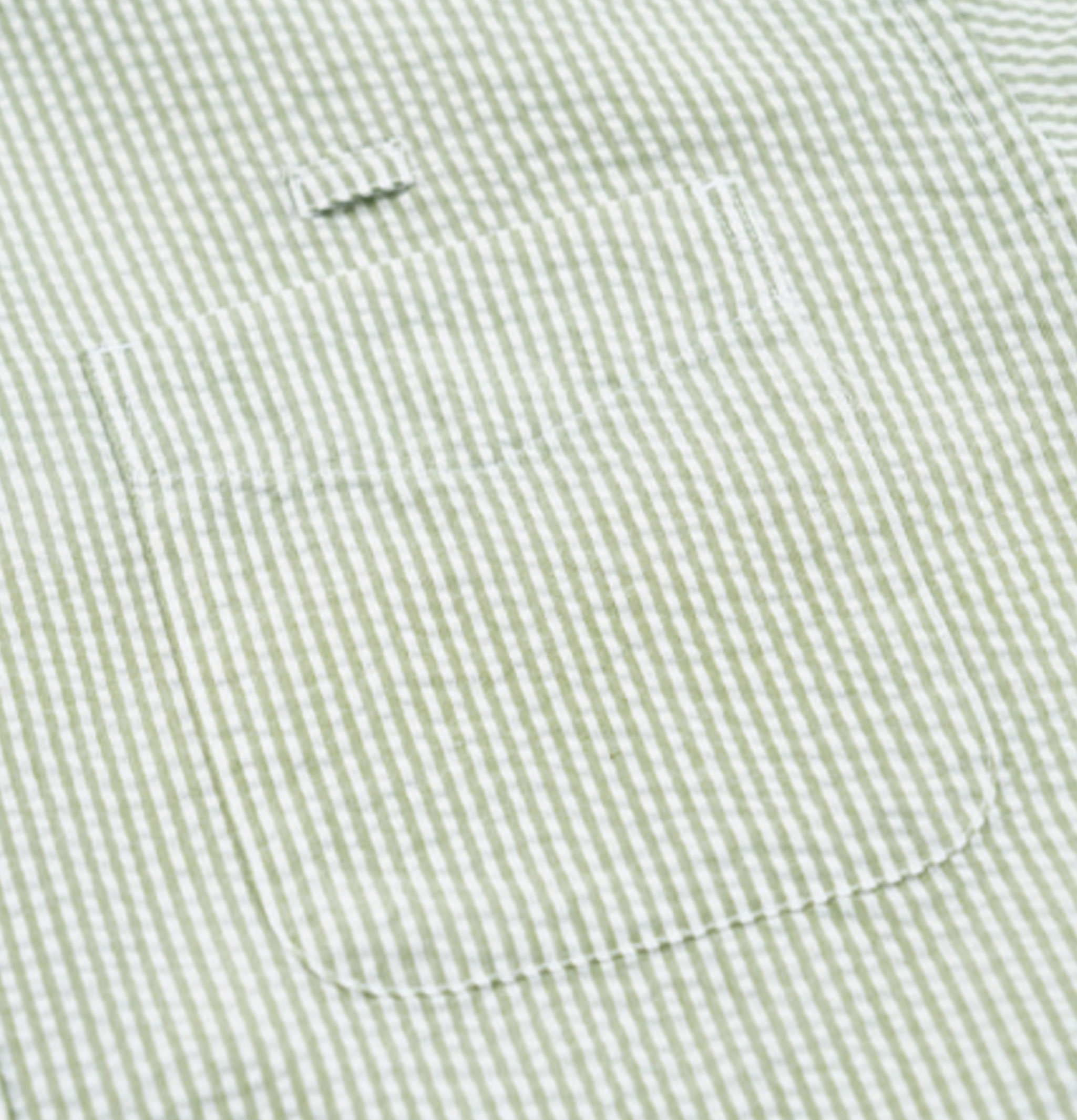 Frizmworks Chemise Og Stripe Seersucker Half Vert