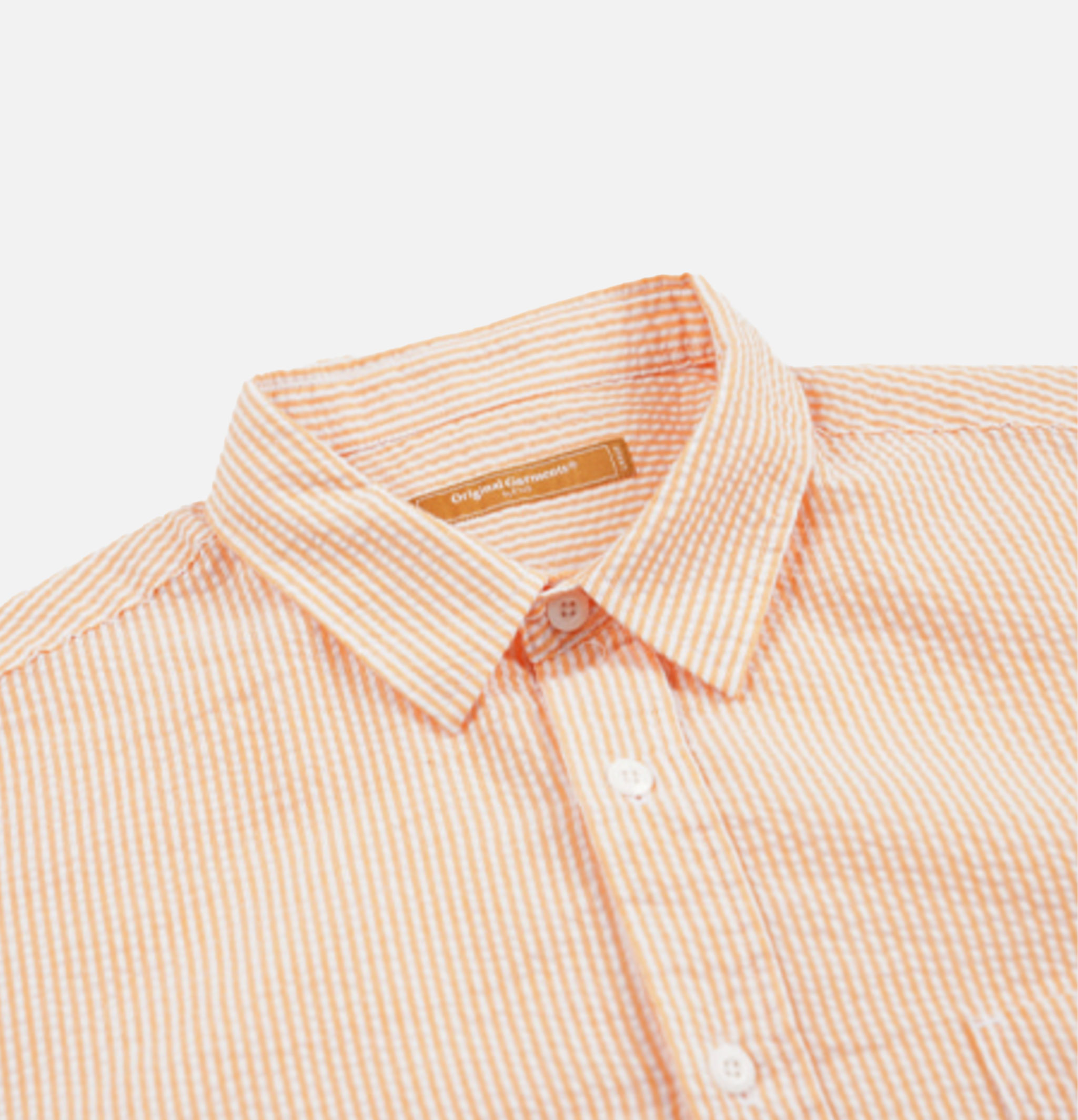 Frizmworks Chemise Og Stripe Seersucker Half Orange