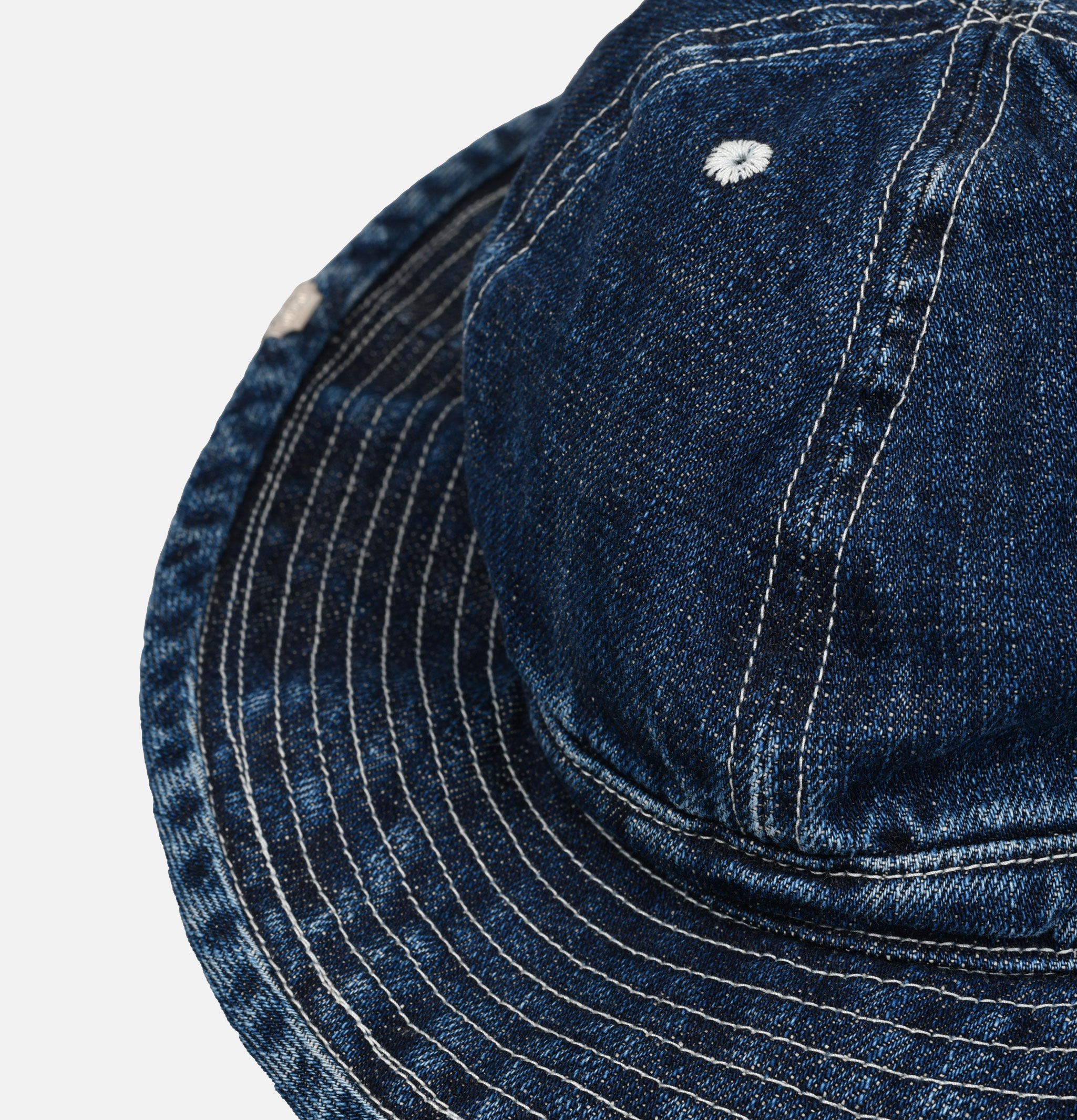 Decho Xx Denim 6-Panel Buckle Cap, Indigo
