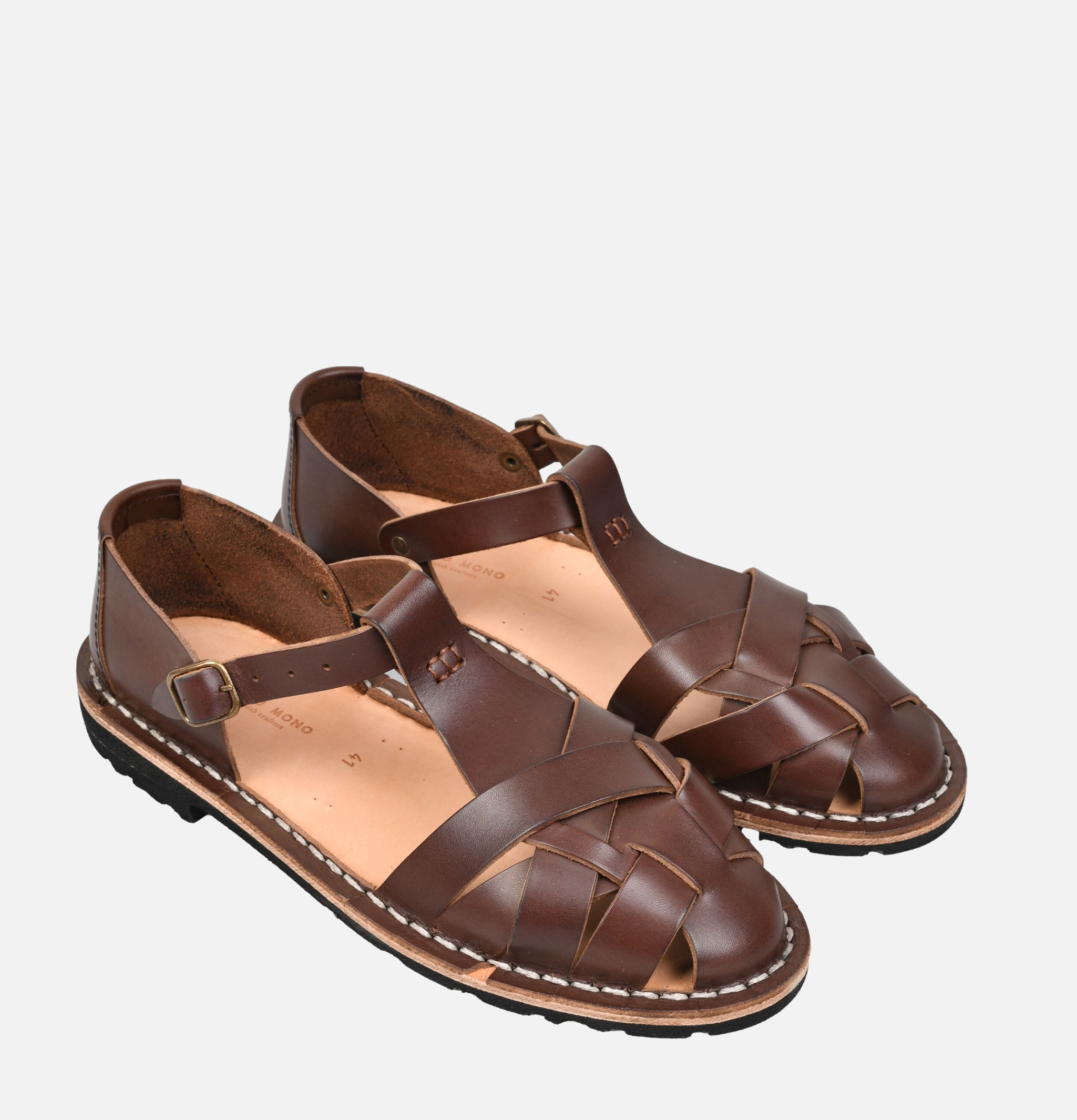 Steve Mono Handcrafted Sandals 10/33 Coffee