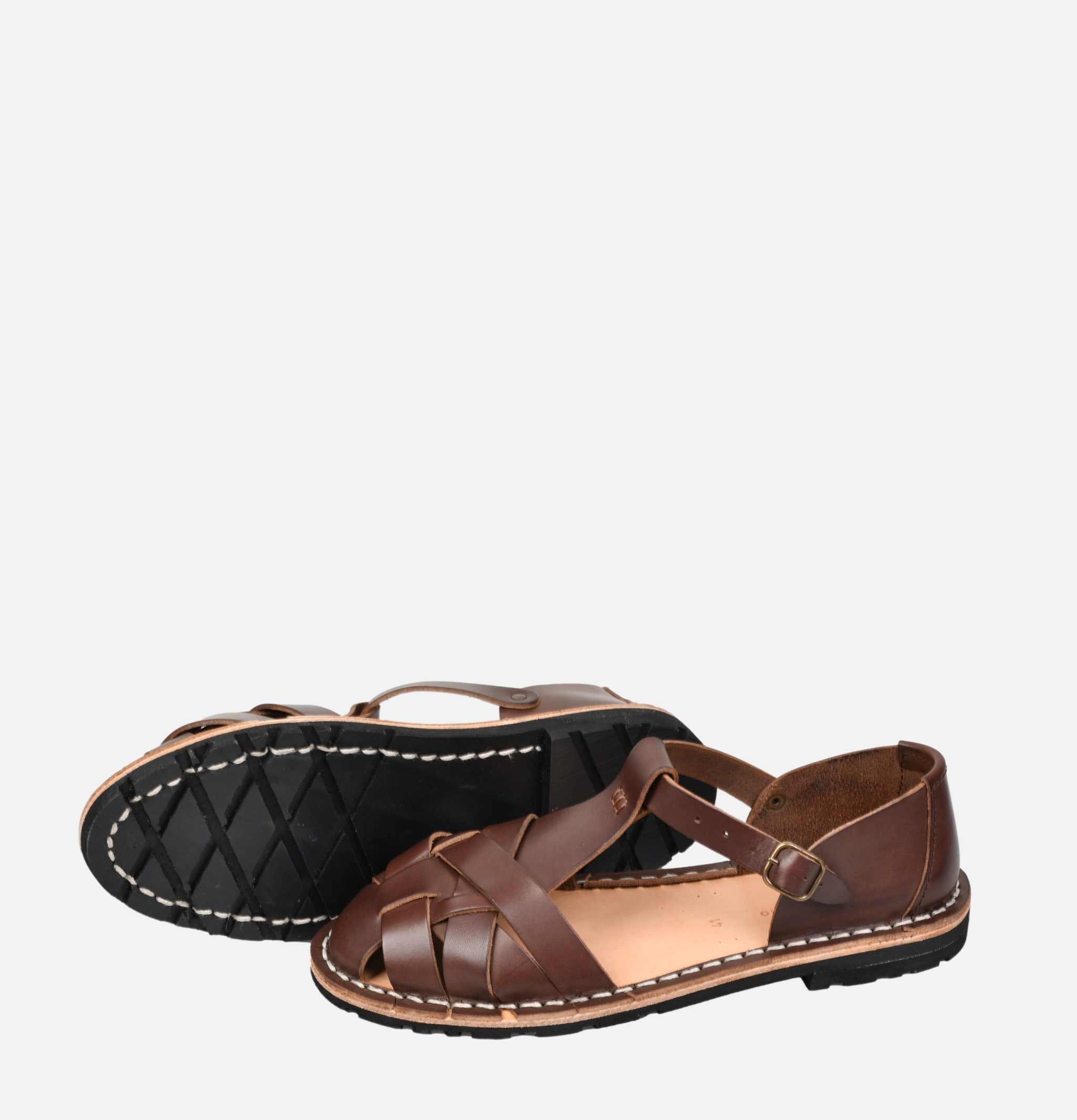 Steve Mono Handcrafted Sandals 10/33 Coffee