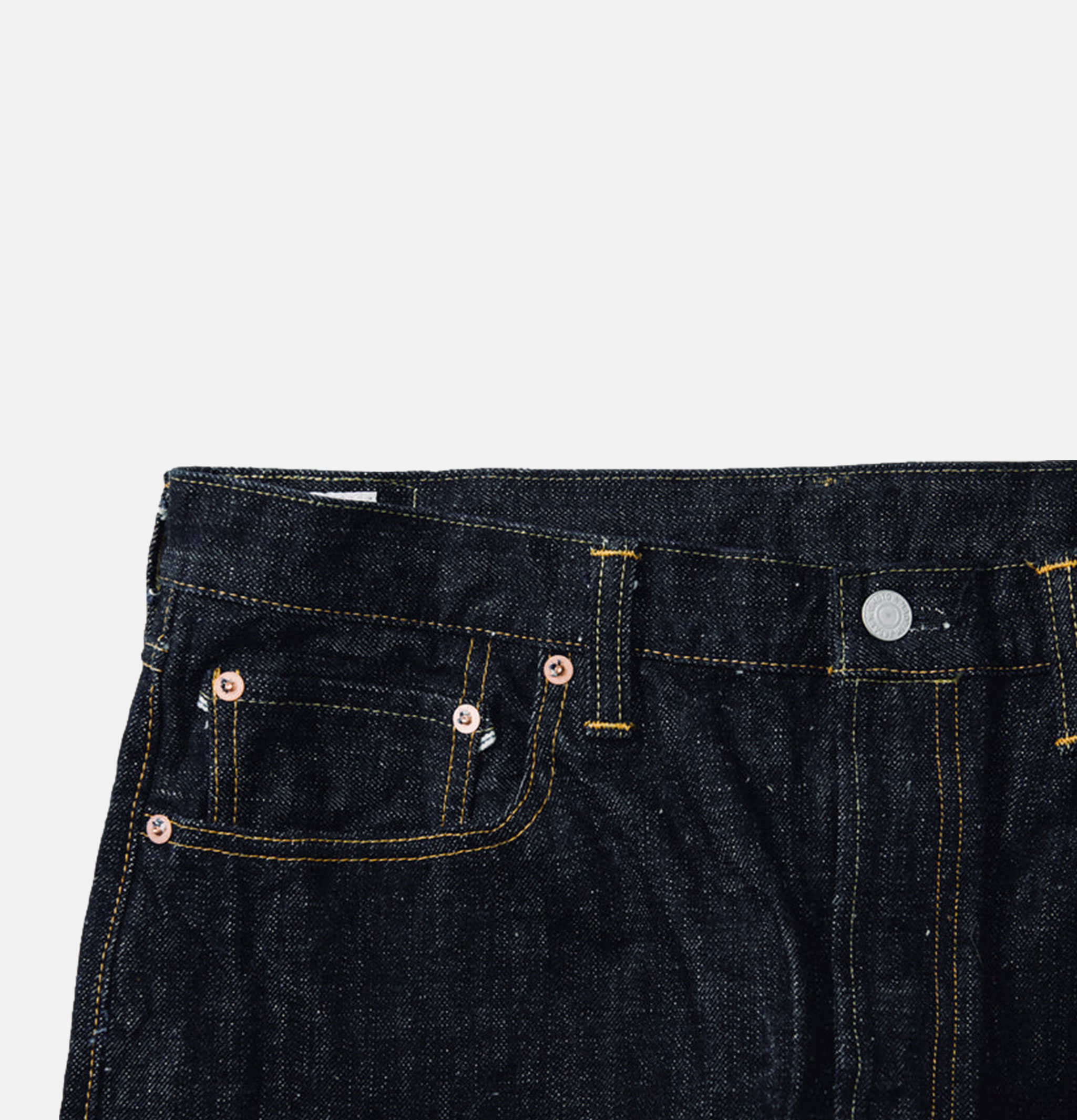 Omoto Denim Jeans 411 Straight 15oz Slub Nep Ow