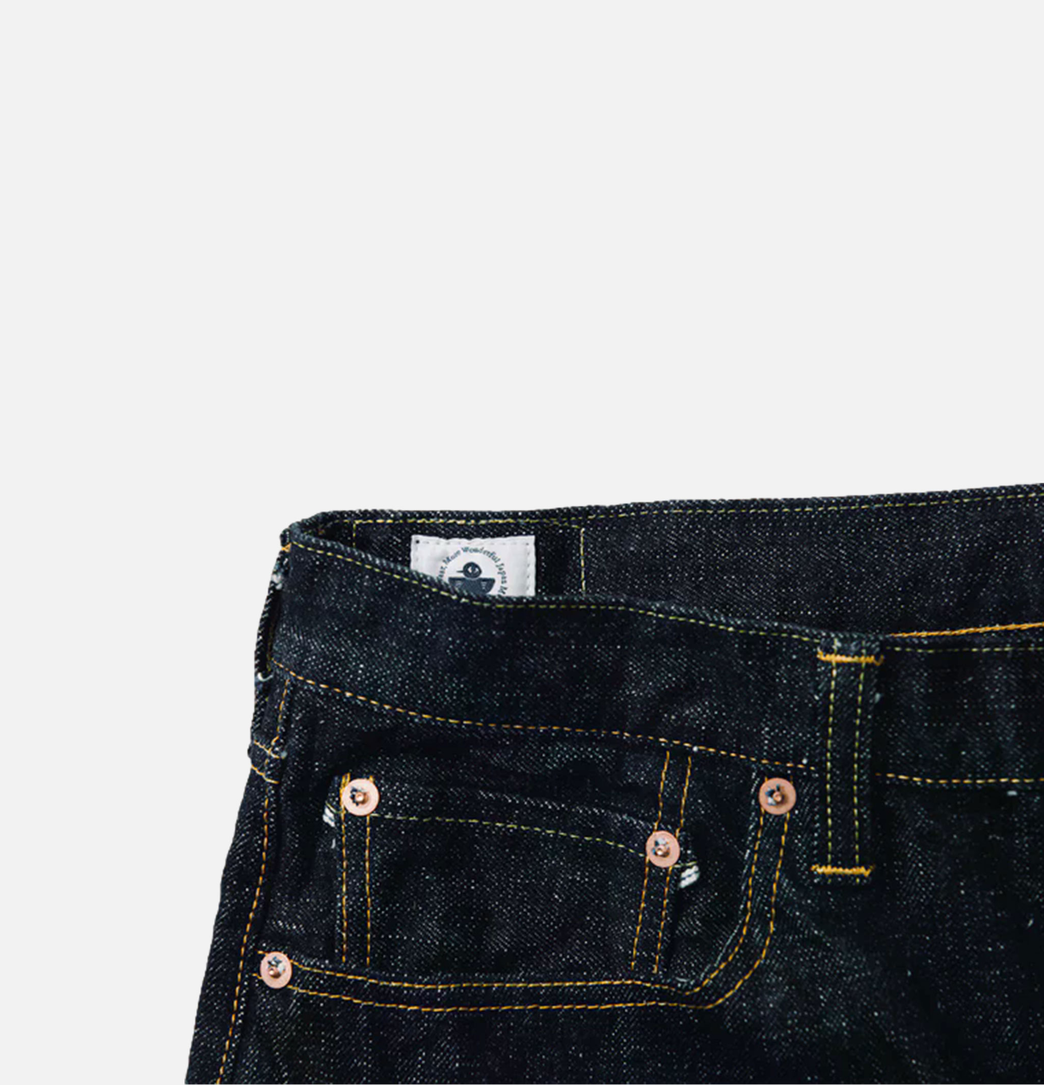 Omoto Denim Jeans 411 Straight 15oz Slub Nep Ow