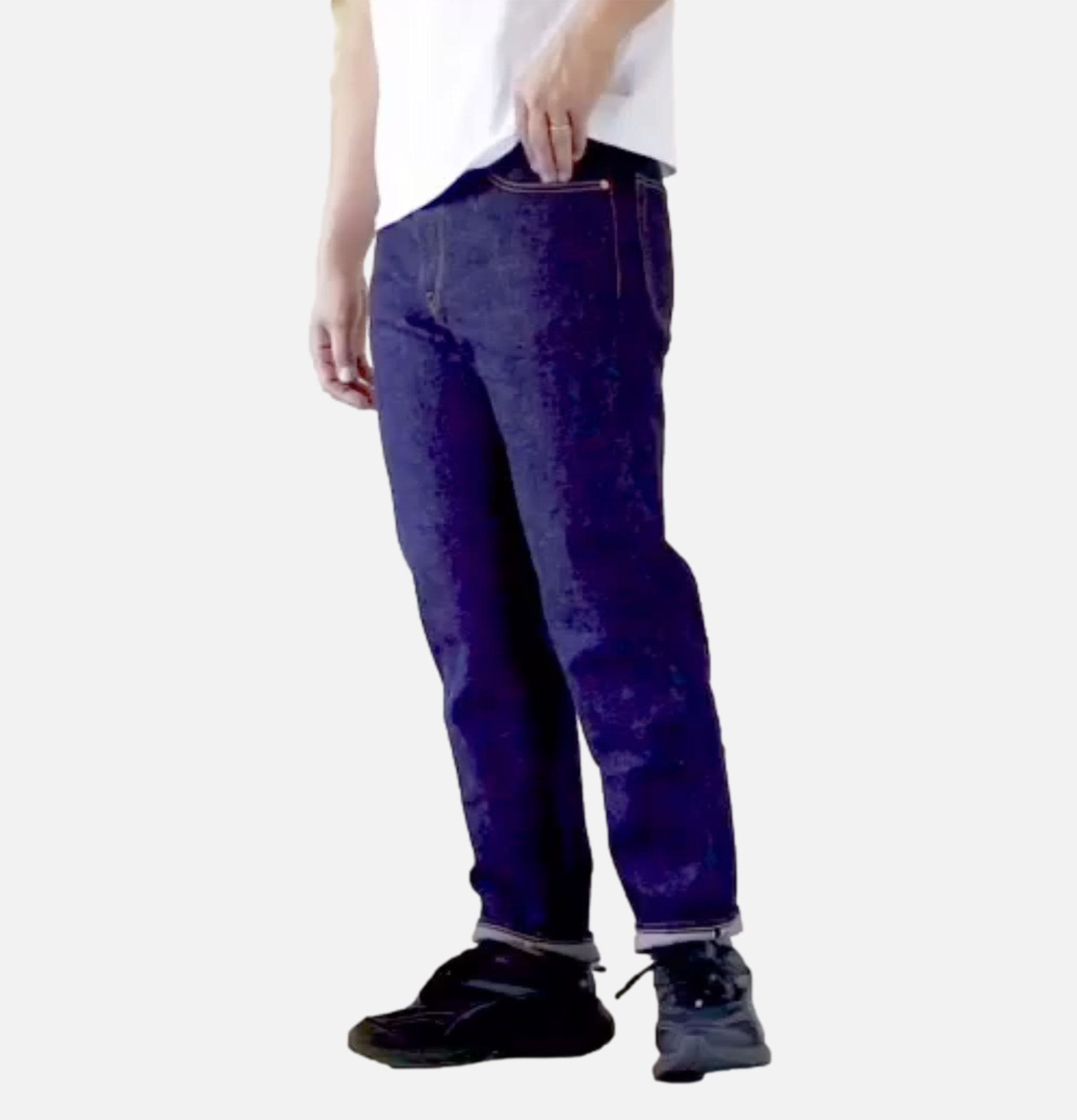 Omoto Denim Jeans 411 Straight 15oz Slub Nep Ow