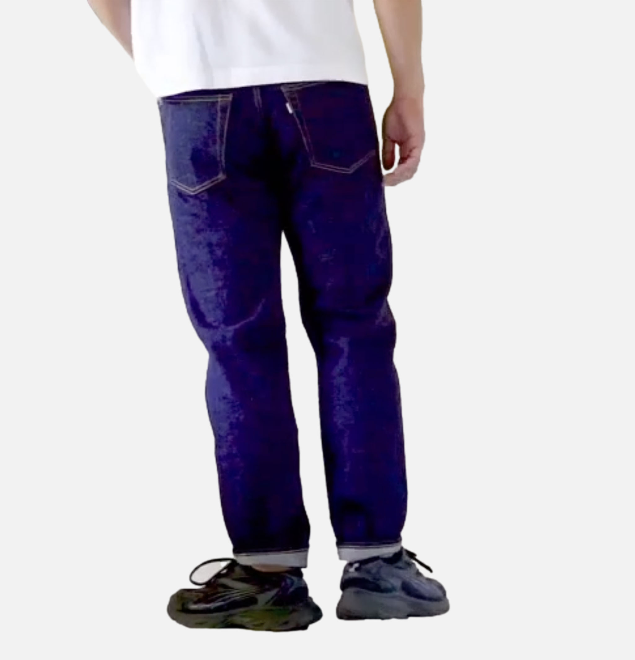 Omoto Denim Jeans 411 Straight 15oz Slub Nep Ow