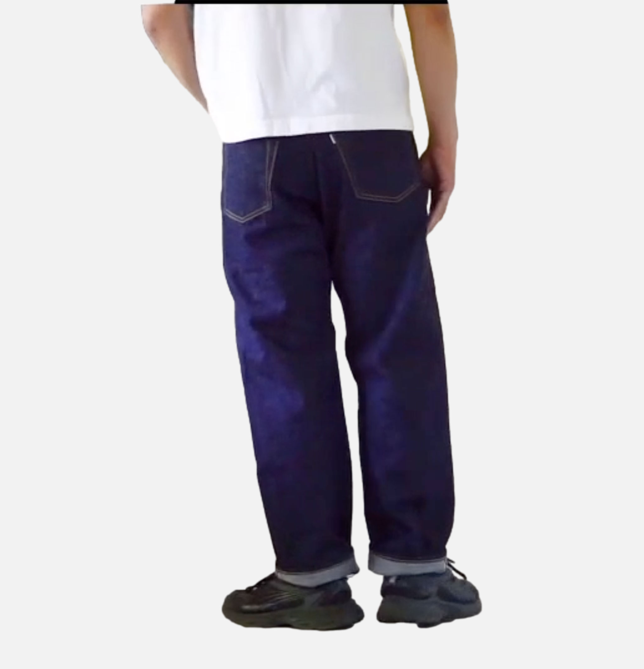 Omoto Denim Jeans 811 Loose Wide 15oz Slub Nep Ow