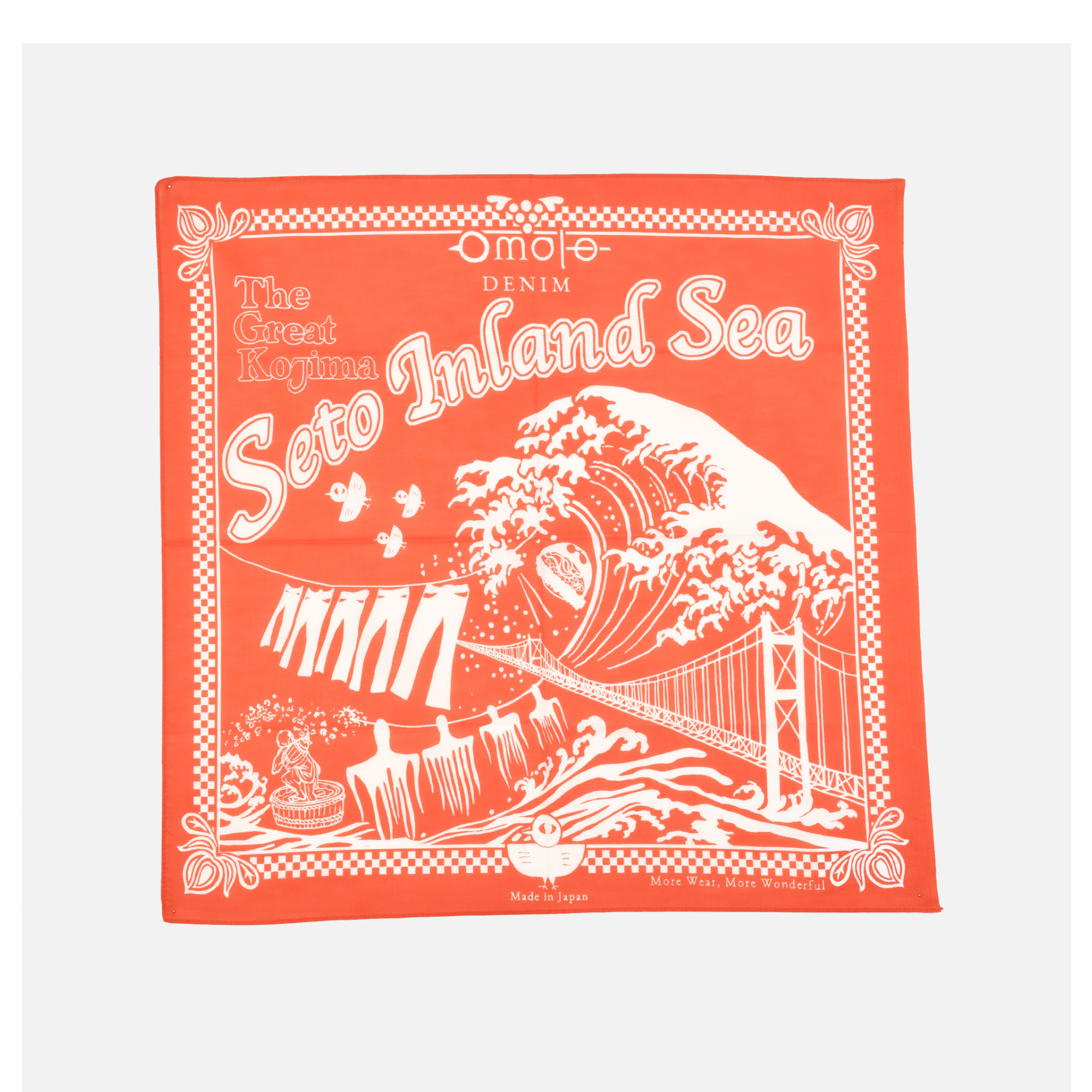 Omoto Denim | Reveal Kojima Bandana Orange