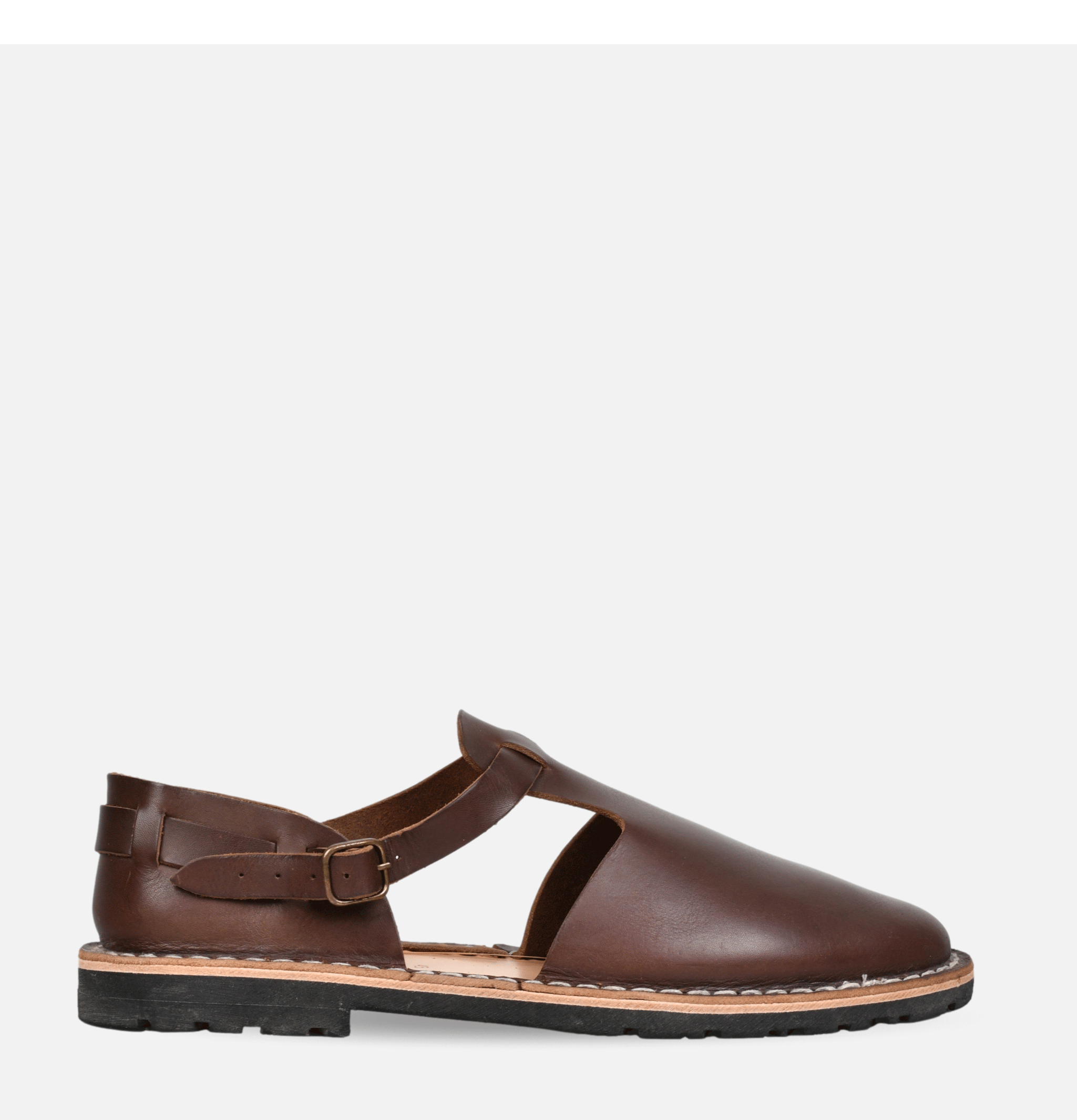 Steve Mono Handcrafted Sandals 10/31 Coffee