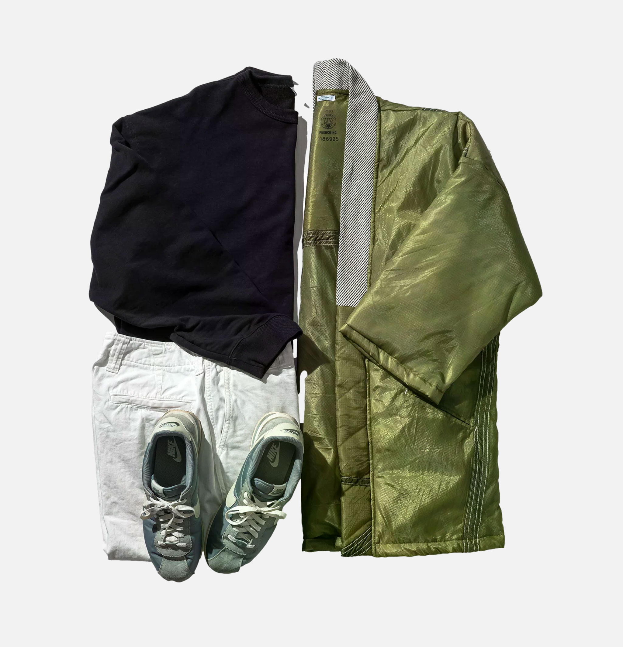 Puebco Nylon/Polyester Hanten Jacket in Olive