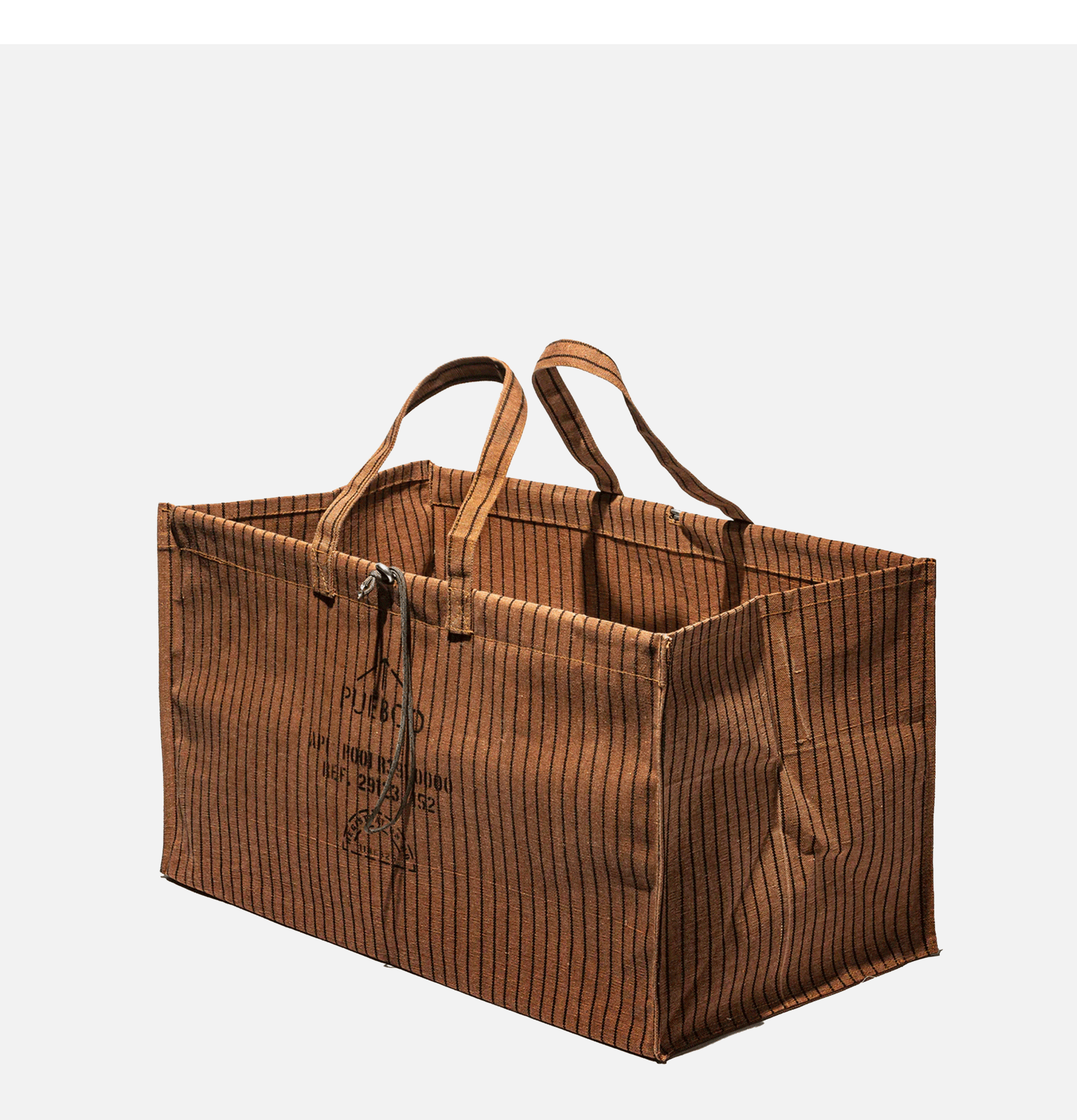 Puebco Brown Cotton Wide Bag