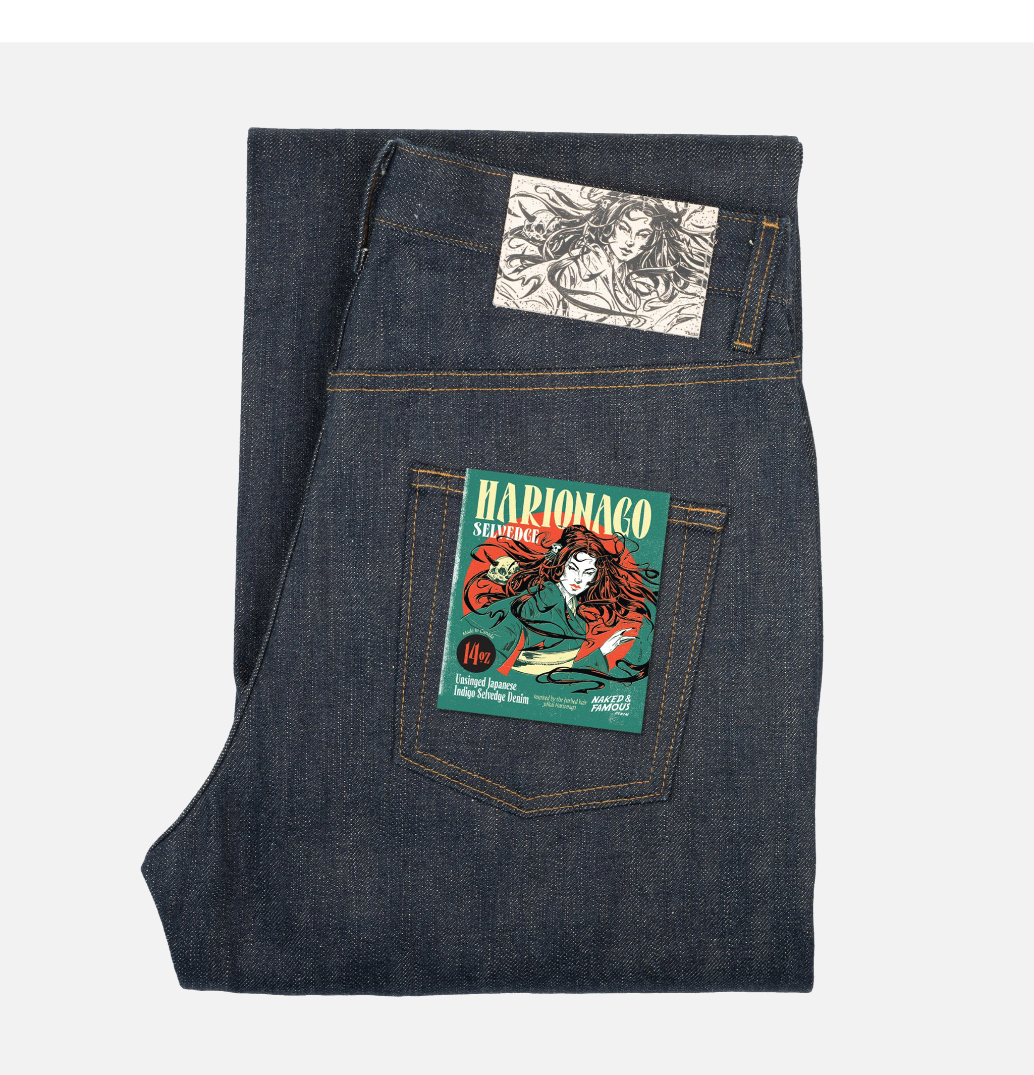 Naked & Famous Strong Guy Harionago Selvedge