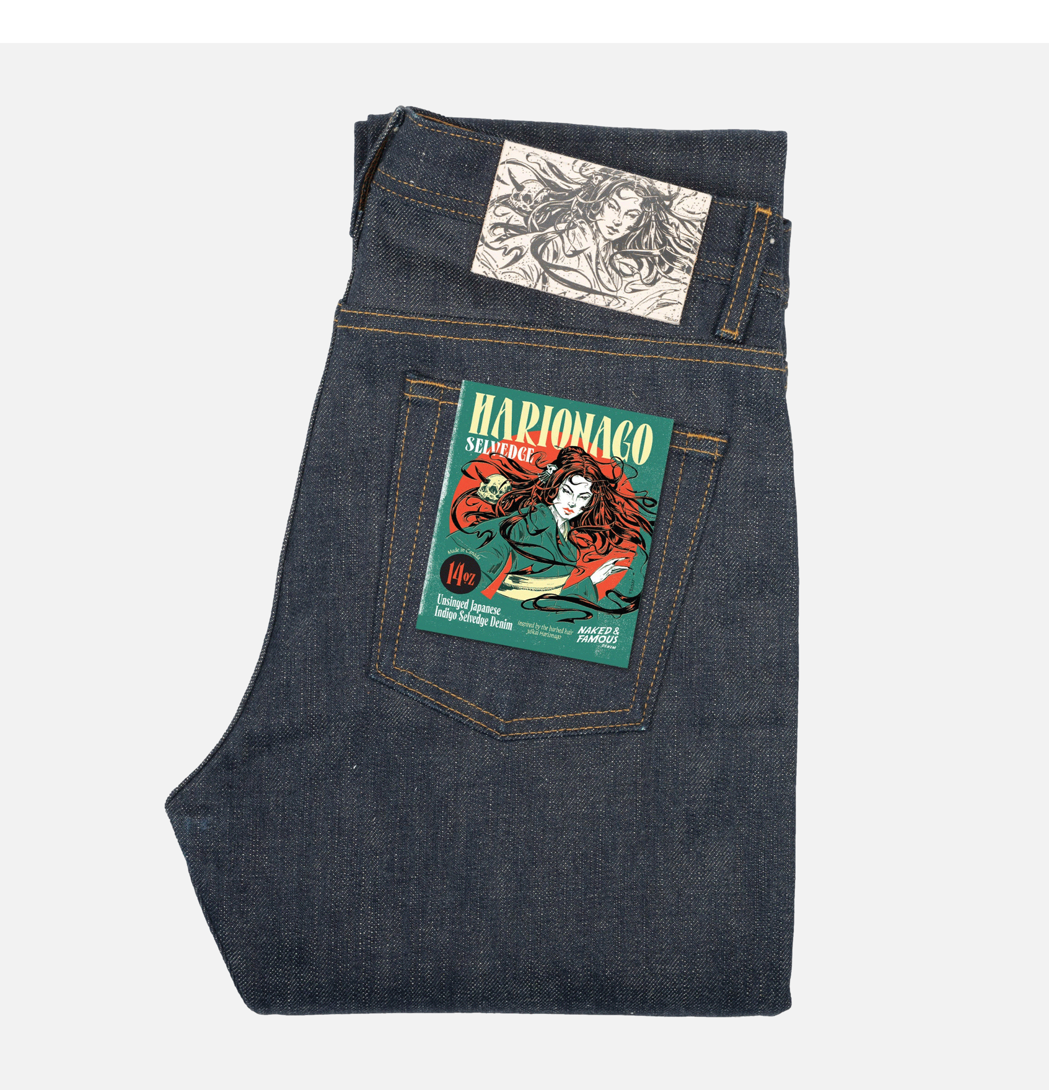 Naked & Famous Weird Guy Harionago Selvedge