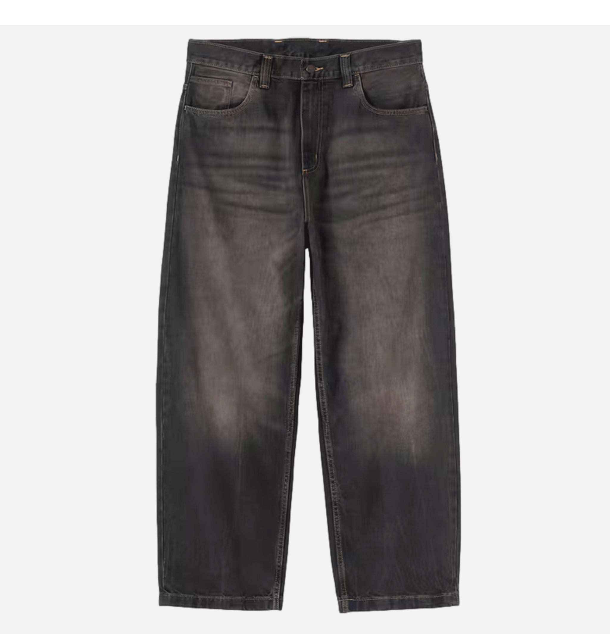 Carhartt WIP Brandon Pant Black Tobacco Used Wash