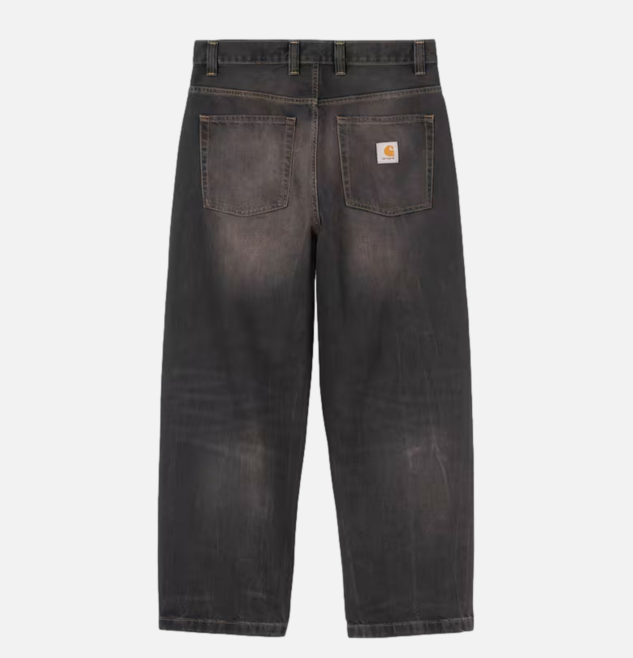 Carhartt WIP Brandon Pant Black Tobacco Used Wash