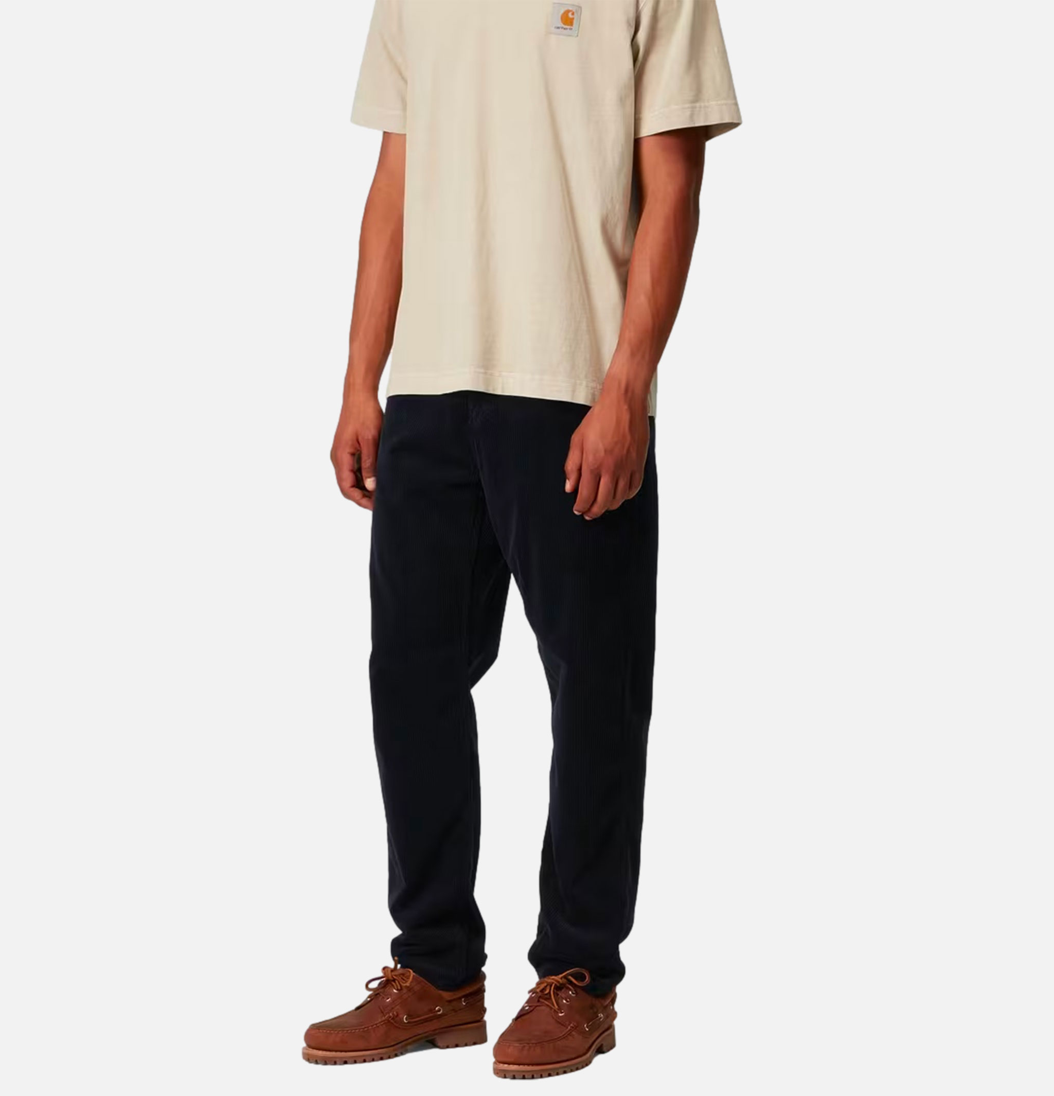 Carhartt WIP Newel Cord Pants, Dark Navy Rinsed