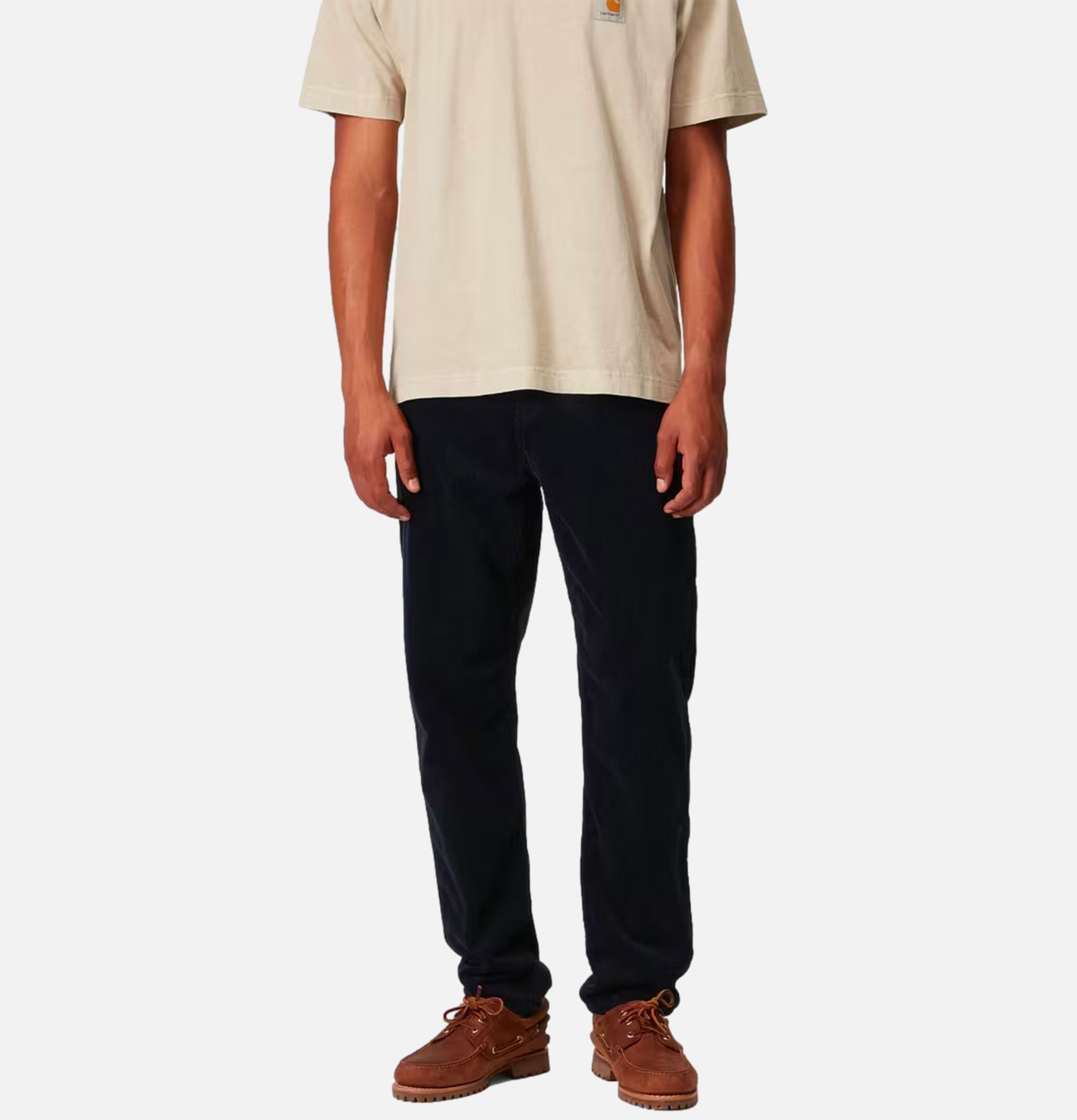 Carhartt WIP Pantalon Newel Cord Dark Navy Rinsed