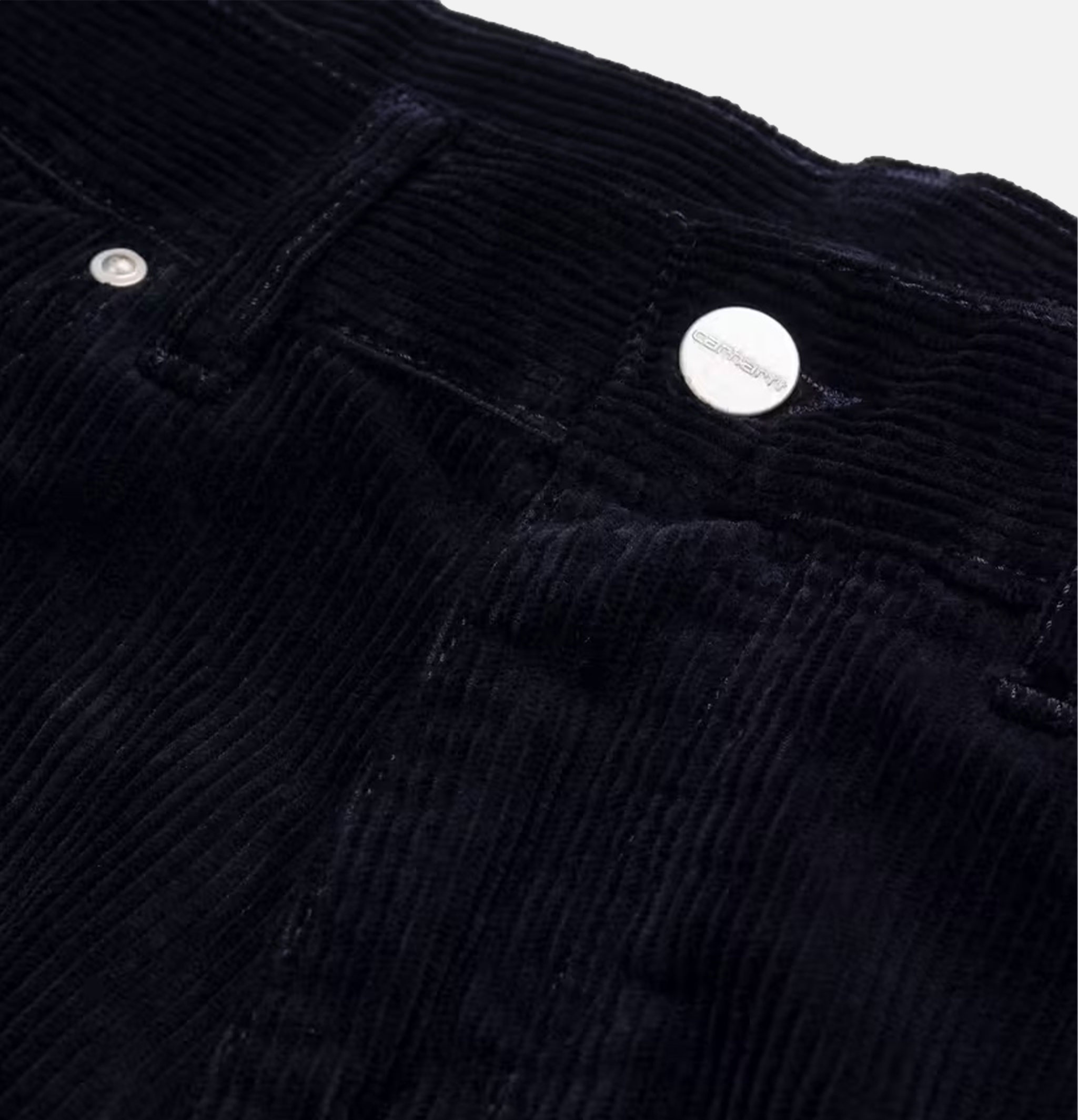 Carhartt WIP Pantalon Newel Cord Dark Navy Rinsed