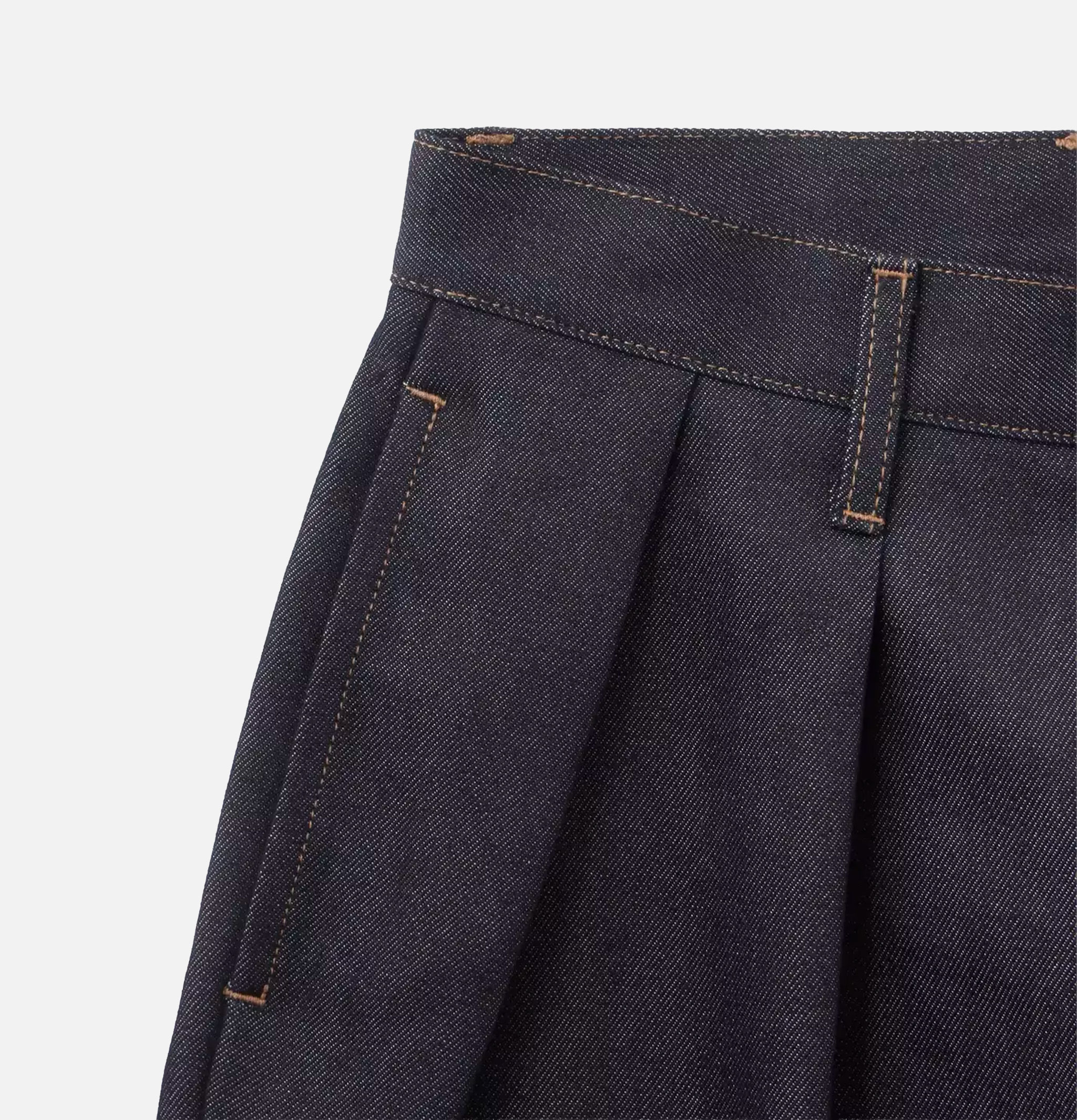 Japan Blue Jeans Light Two Tuck Loose Trousers 9oz Rigid