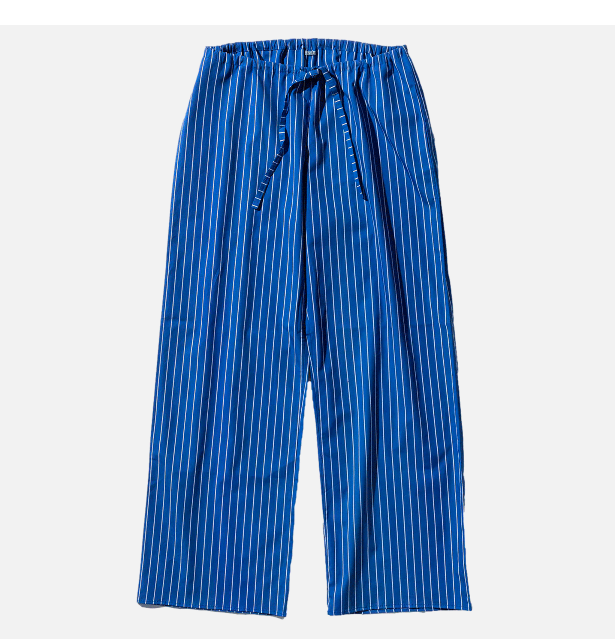 Puebco Cotton Stripe Regular Pant Blue