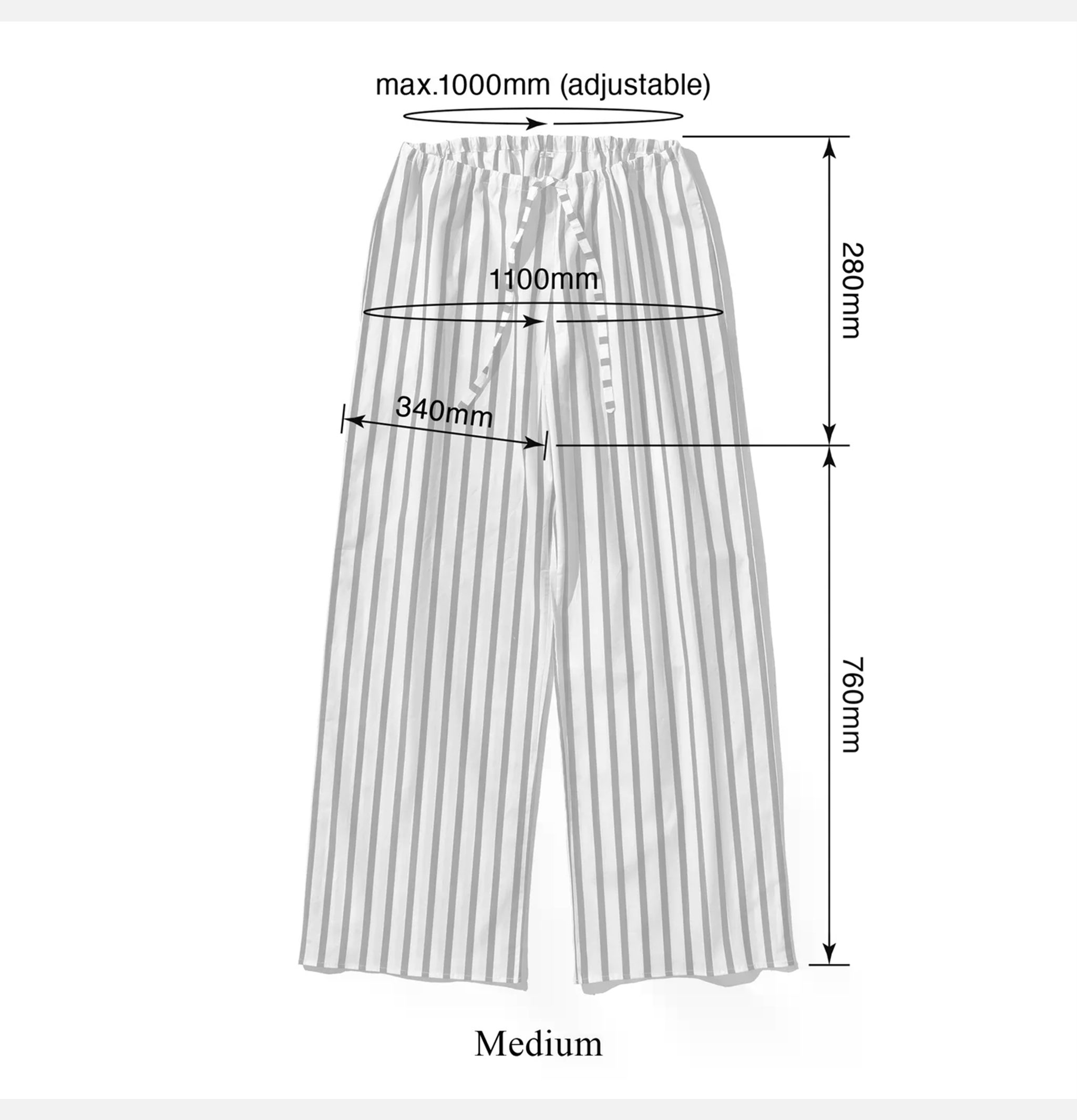 Puebco Cotton Stripe Regular Pant Blue