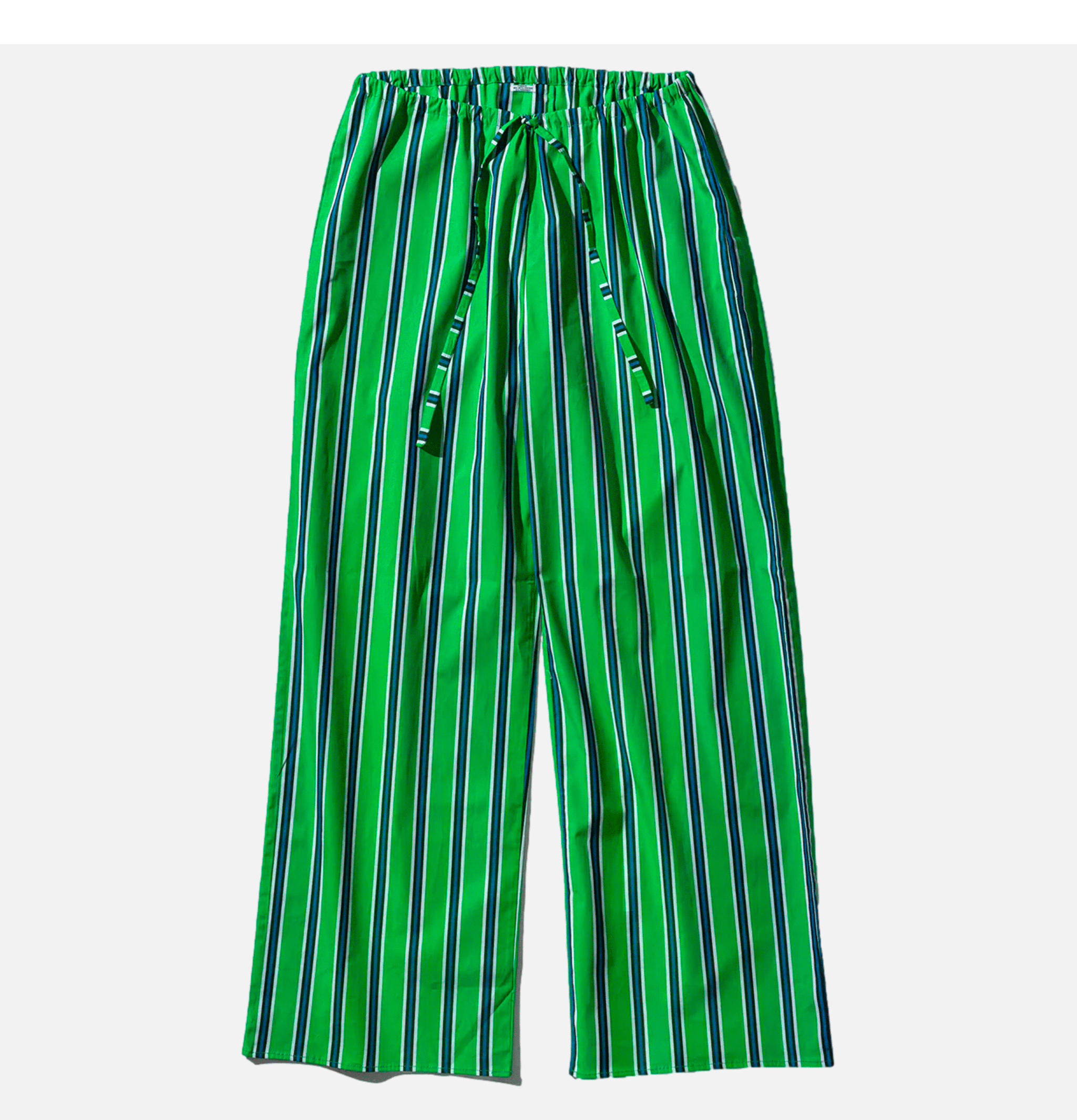 Puebco Cotton Stripe Regular Pant Green