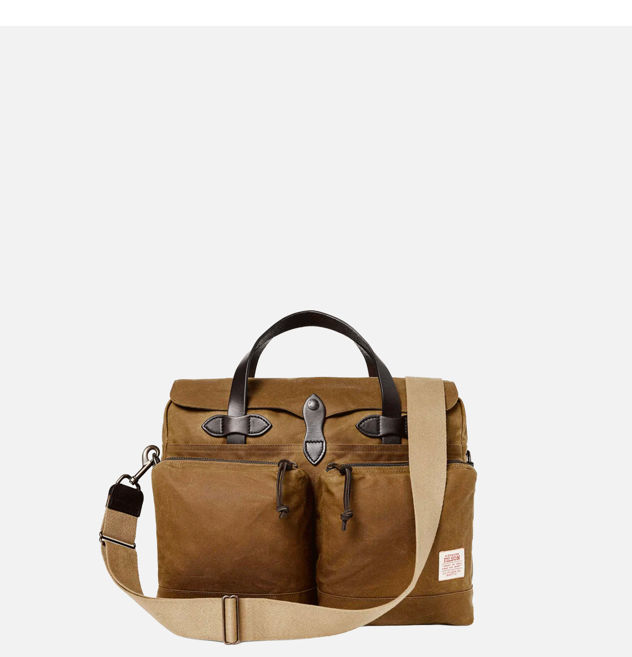 Filson 24 Hour Tin Briefcase Dark Tan