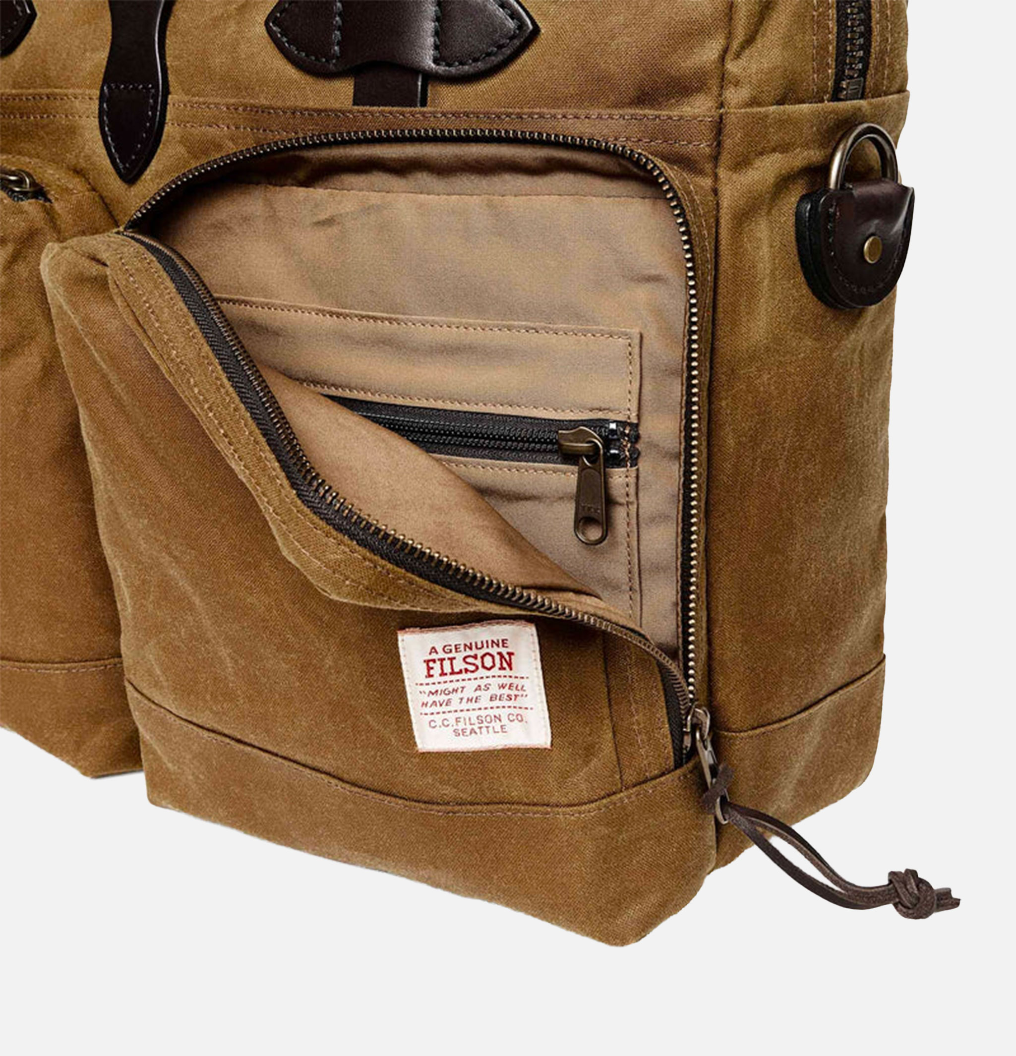 Filson 24 Hour Tin Briefcase Dark Tan