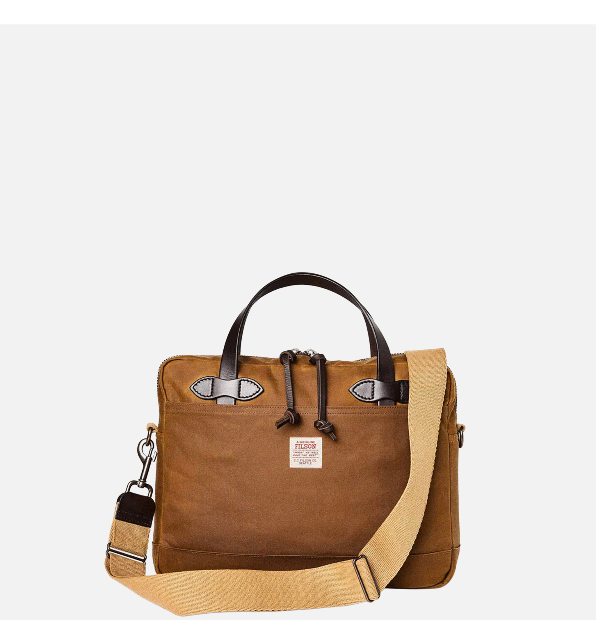 Filson Tin Cloth Compact Briefcase Tan