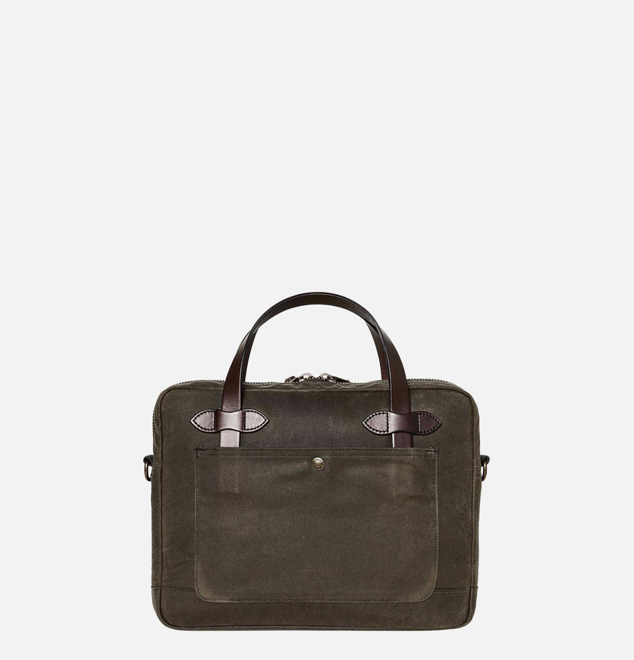 Filson Tin Cloth Compact Briefcase Otter Green