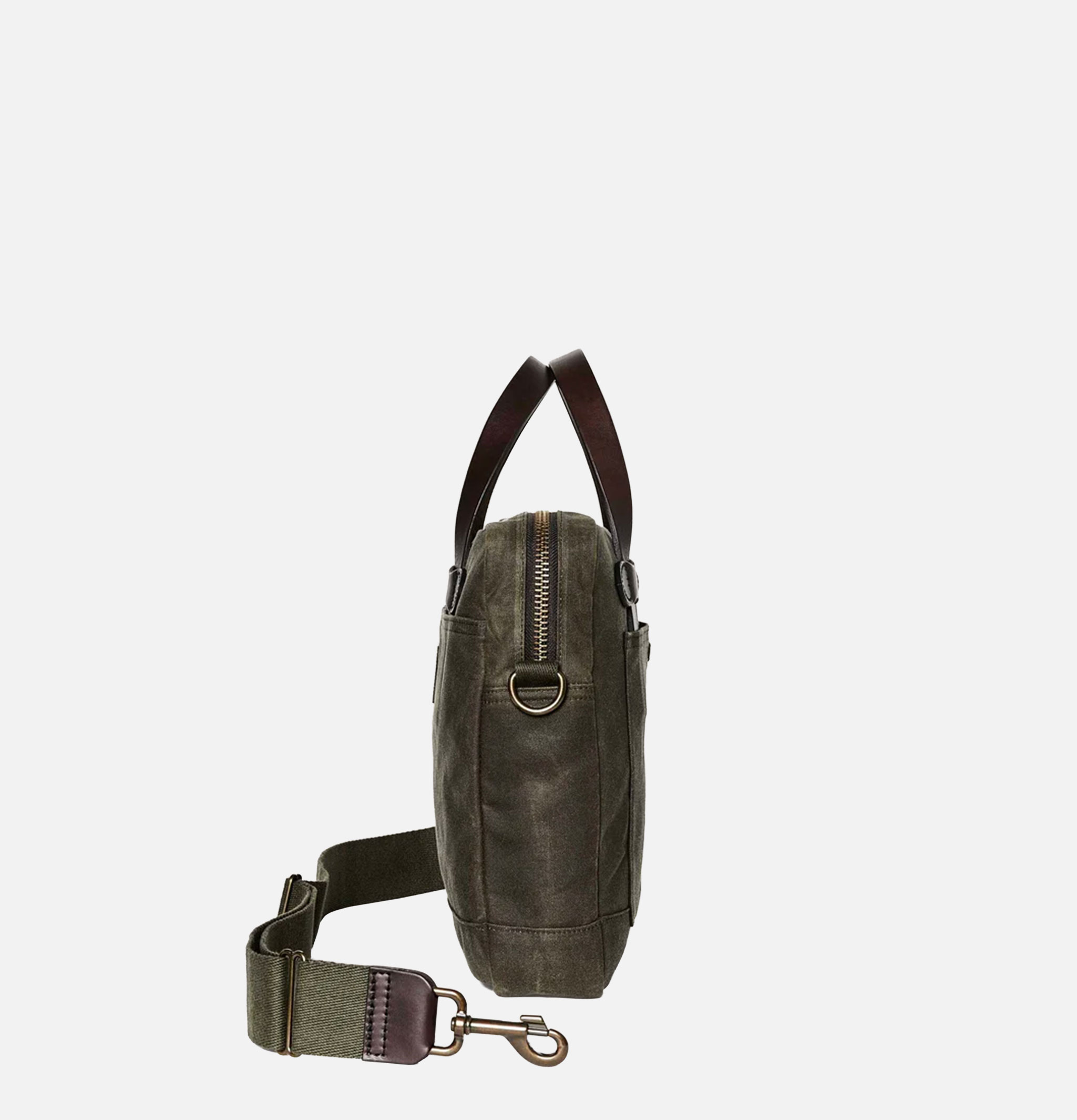 Filson Tin Cloth Compact Briefcase Otter Green