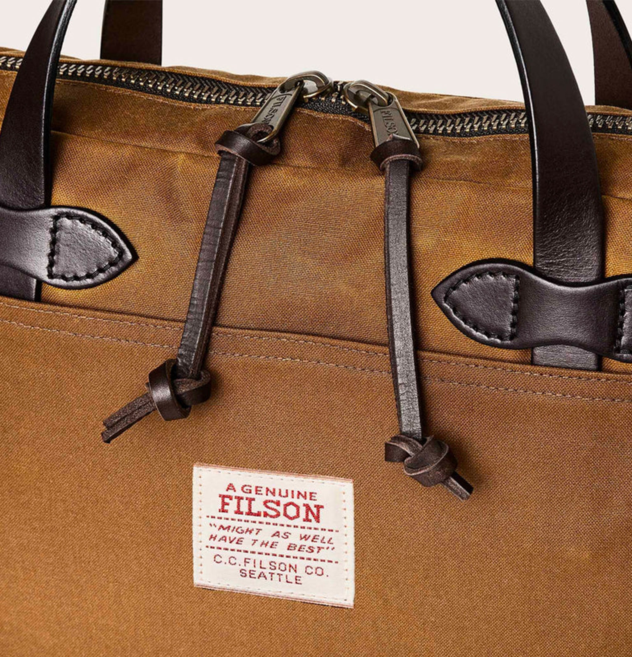 Filson Tin Cloth Compact Briefcase Tan
