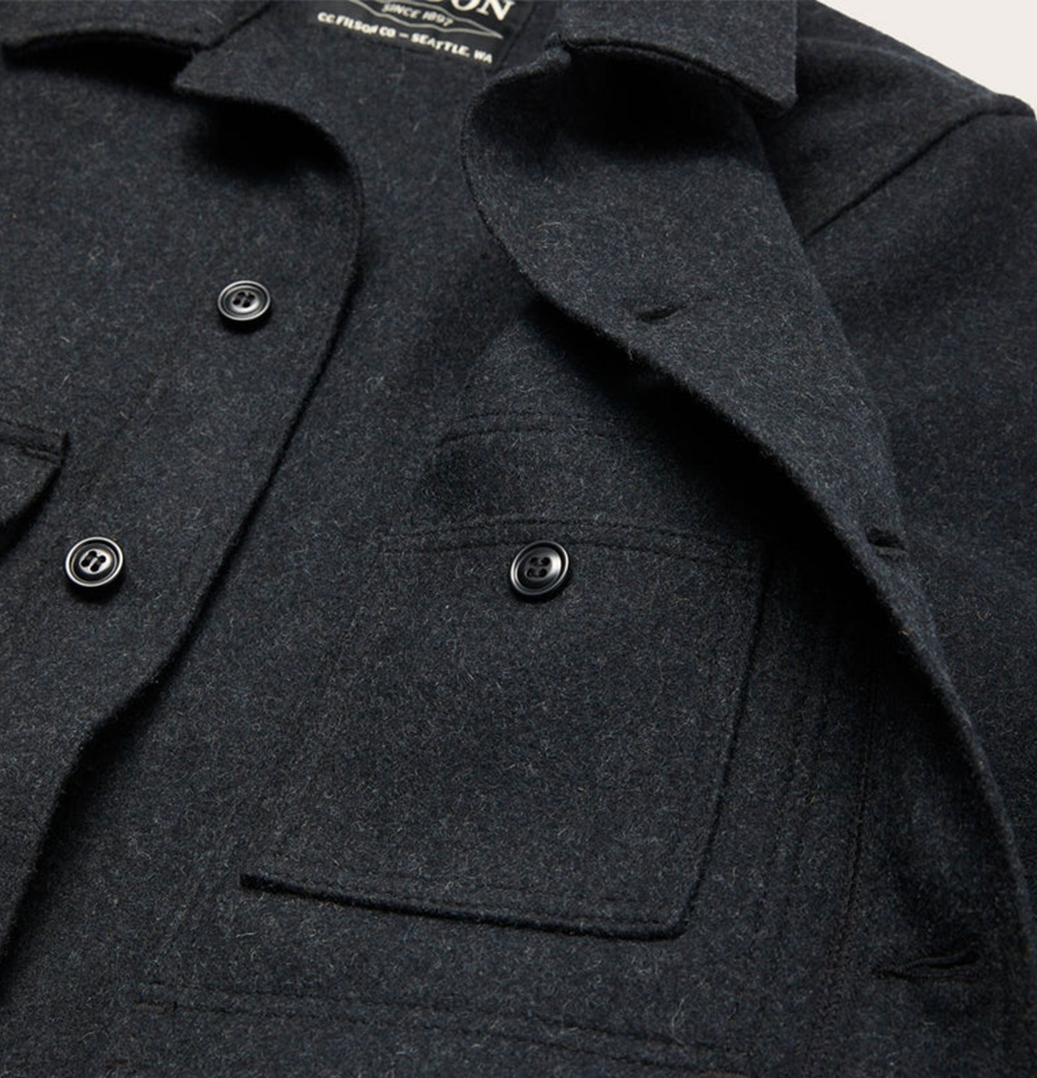 Filson Mackinaw Cruiser Jacket Charcoal