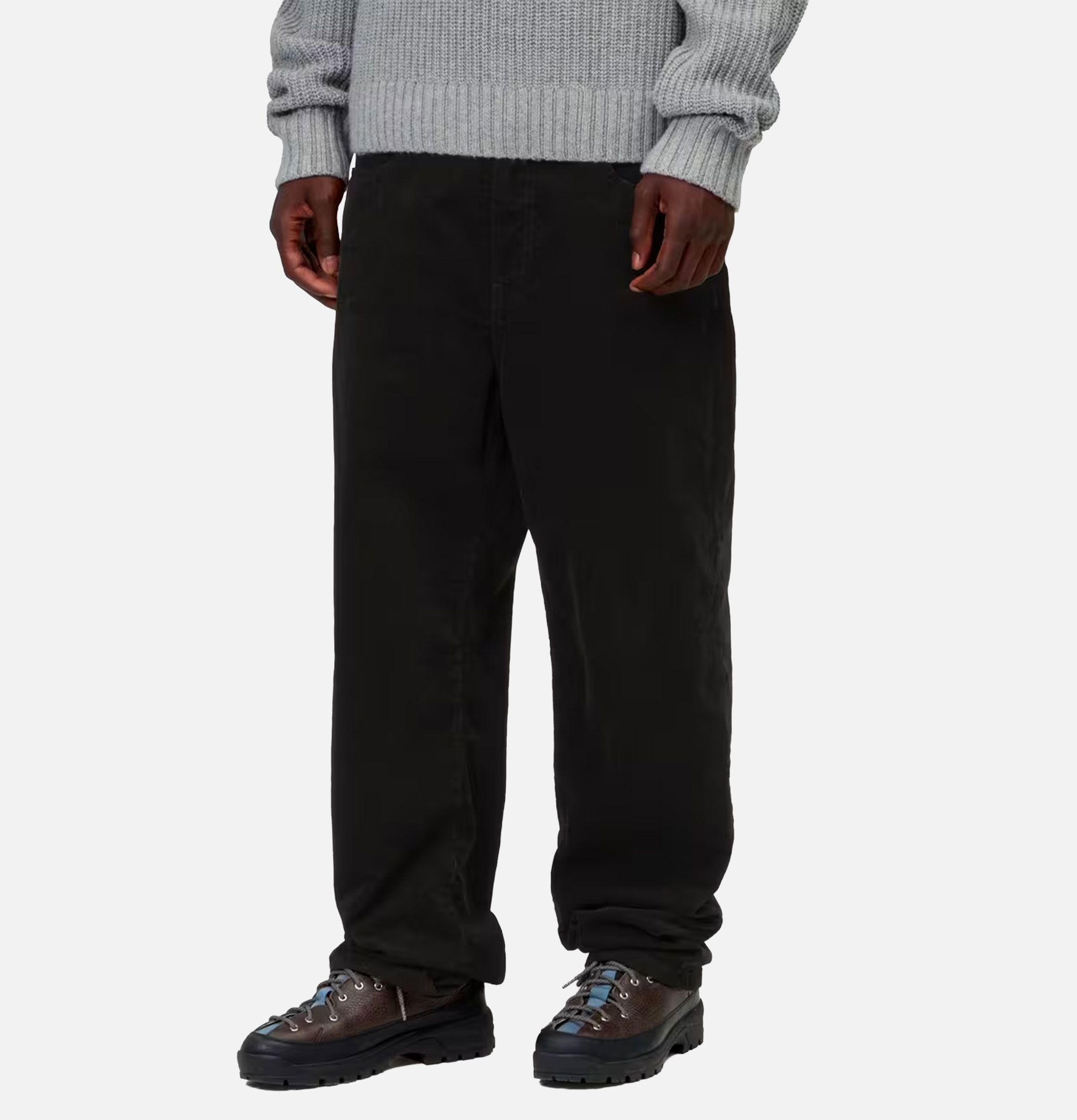 Carhartt WIP Aaron Pant Corduroy Black Rinsed