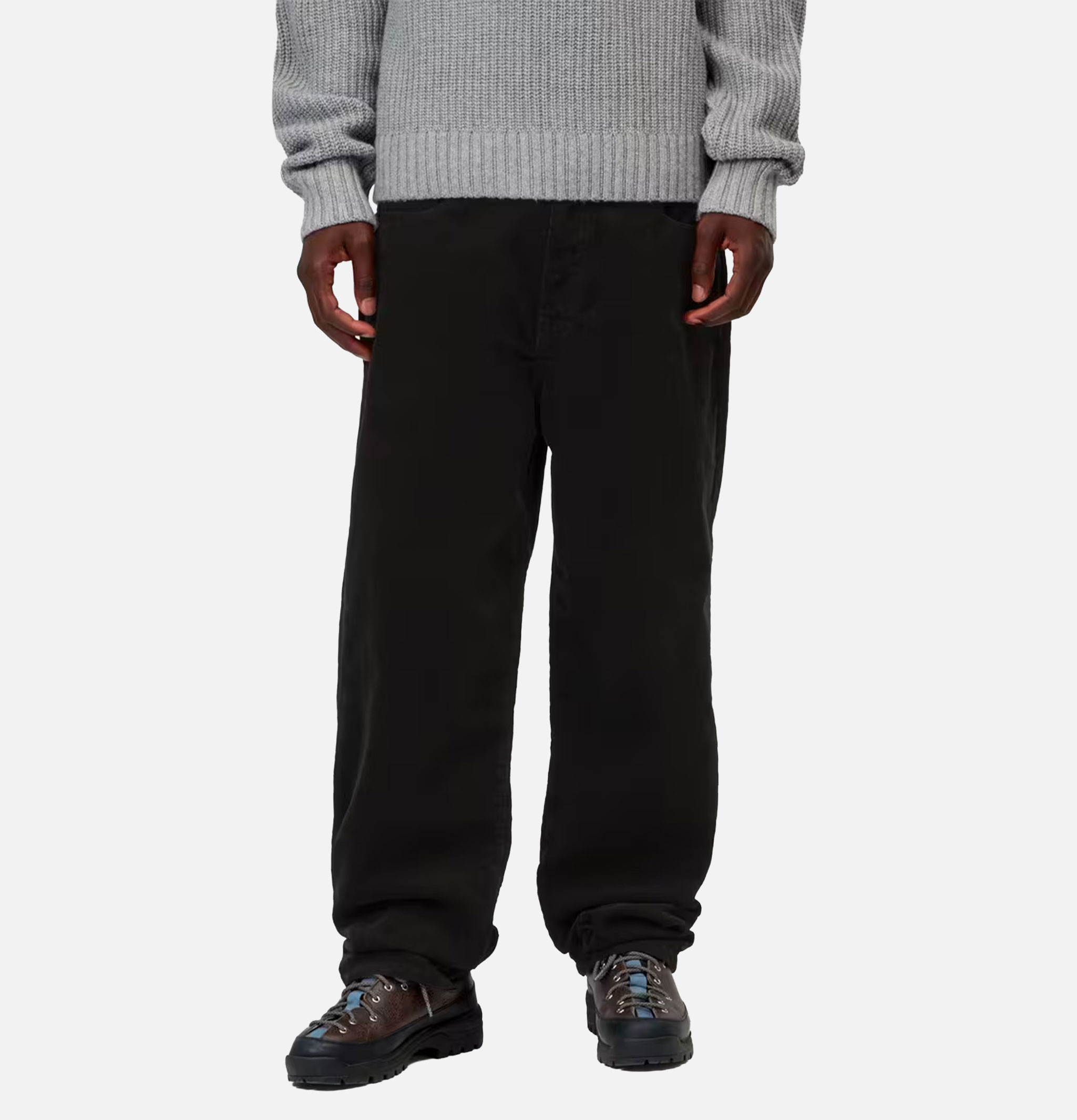 Carhartt WIP Aaron Pant Corduroy Black Rinsed