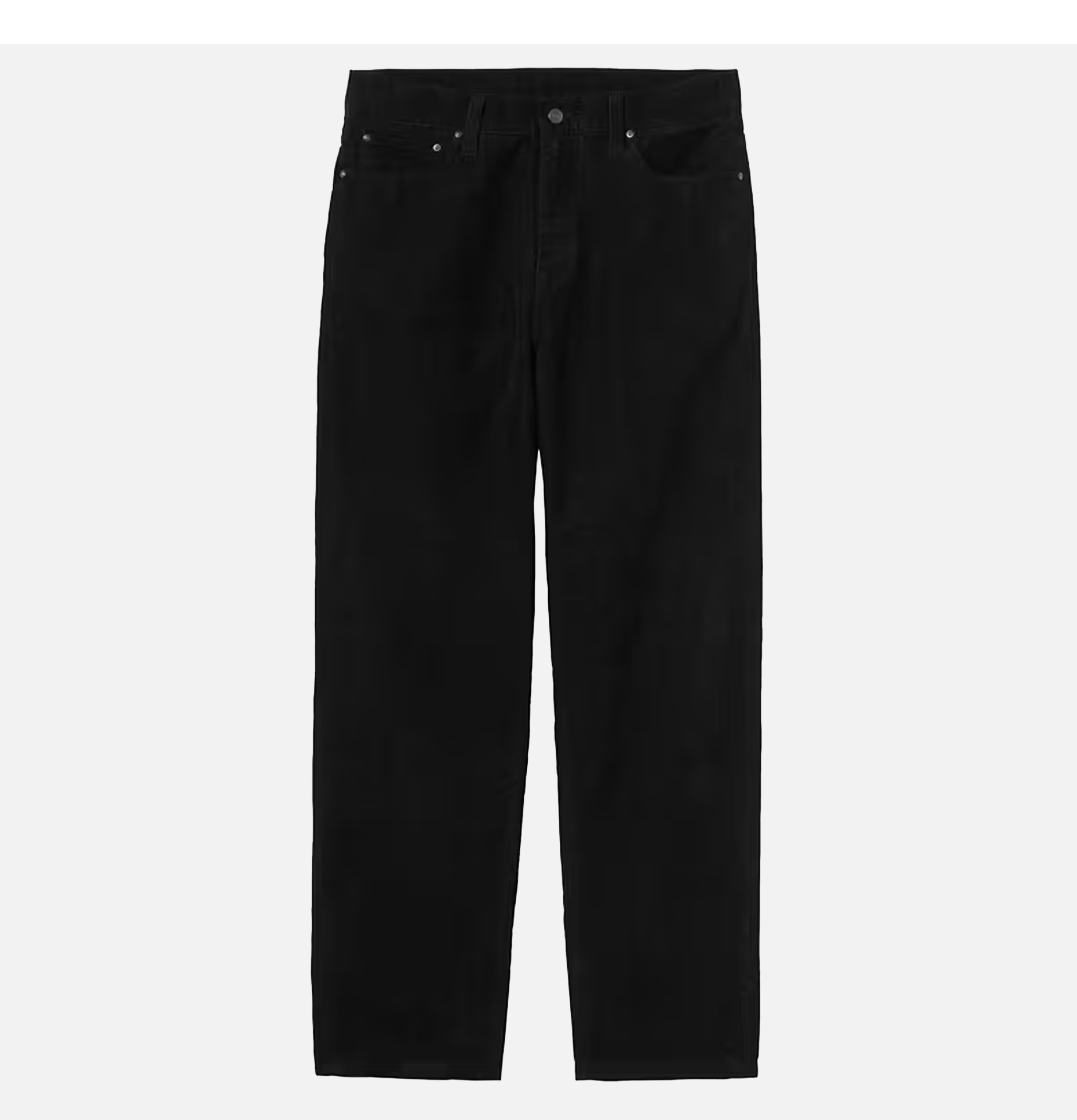 Carhartt WIP Aaron Pant Corduroy Black Rinsed