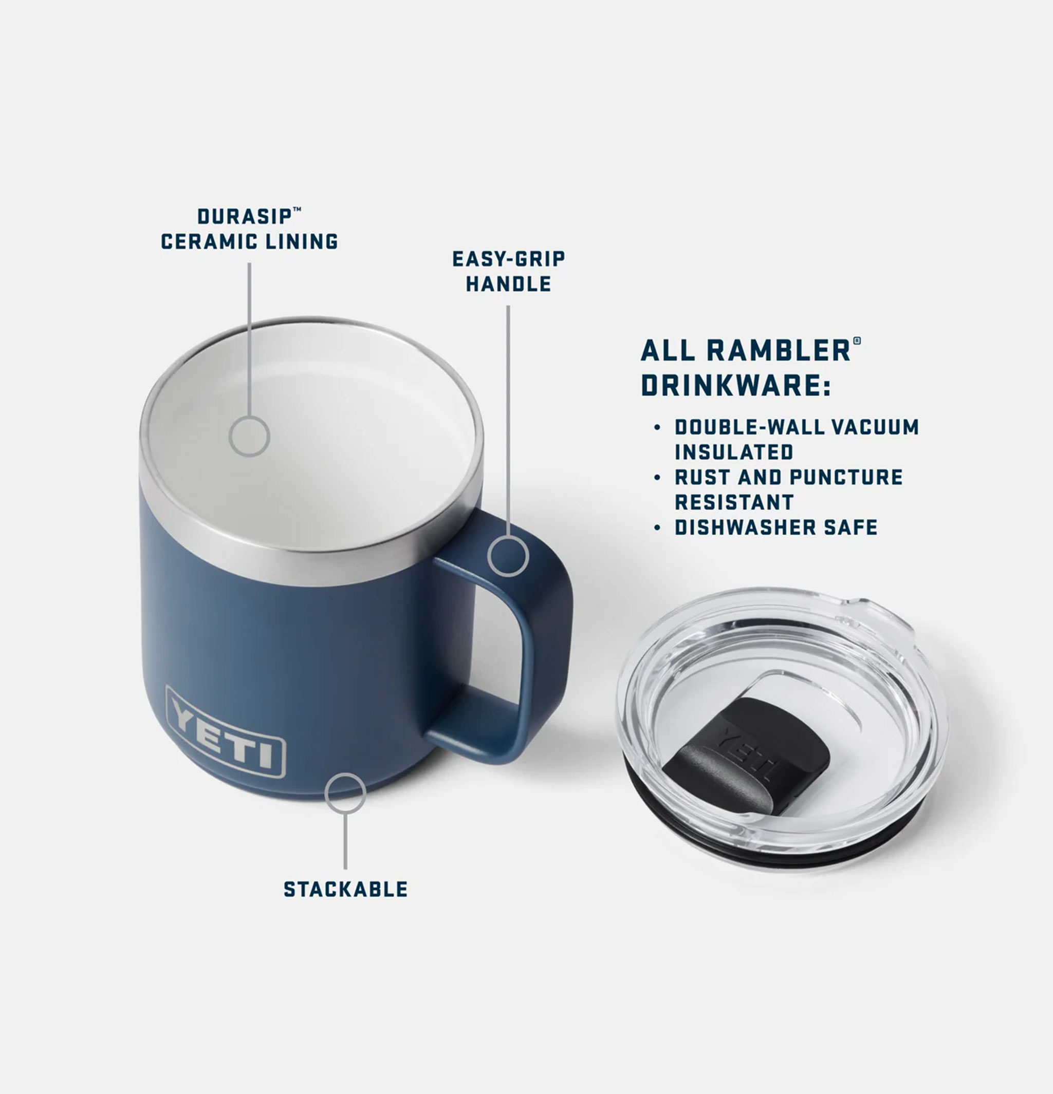 Yeti Rambler 10oz Mug Charcoal