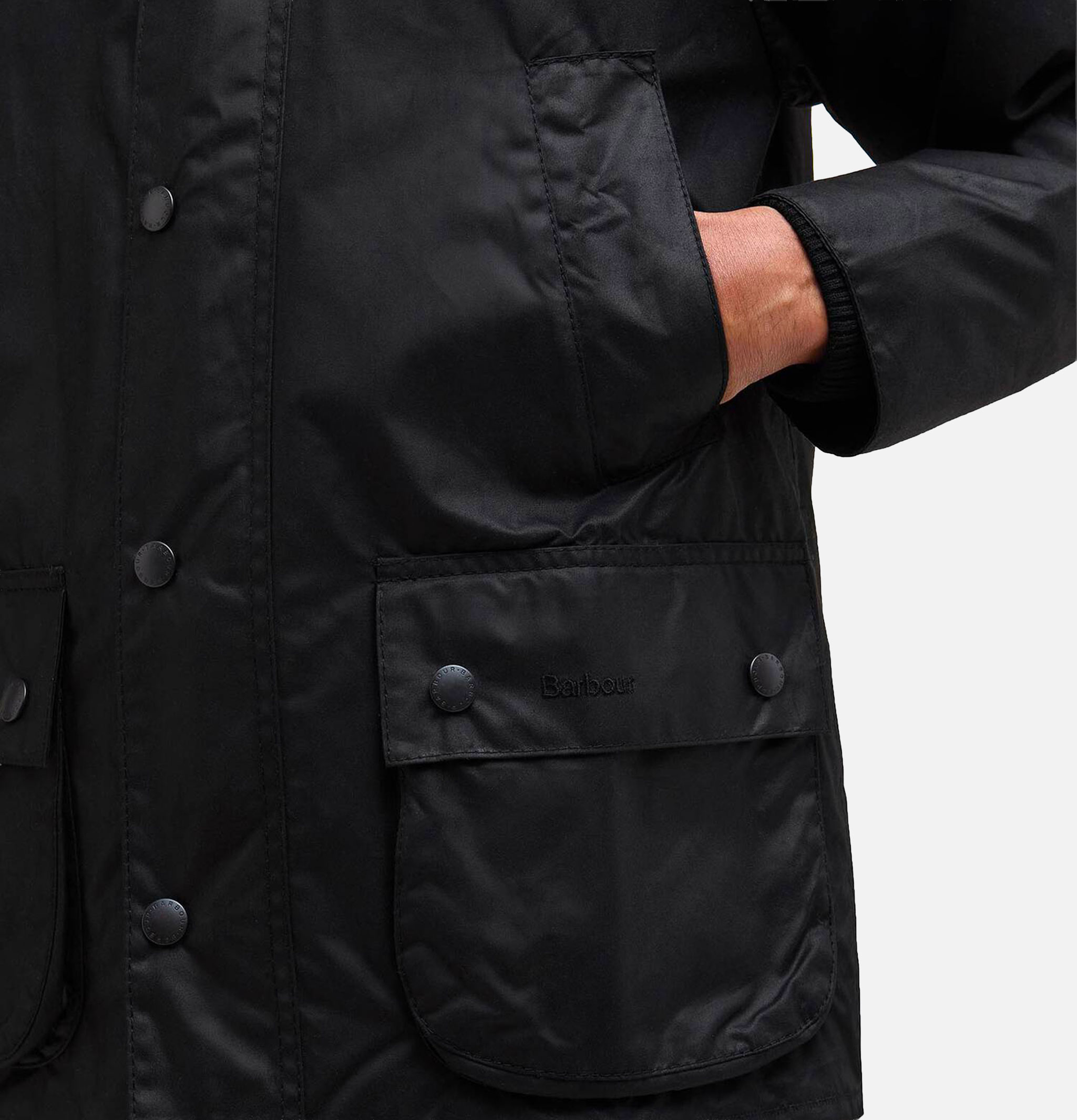 Barbour Bedale® Waxed Jacket in Black