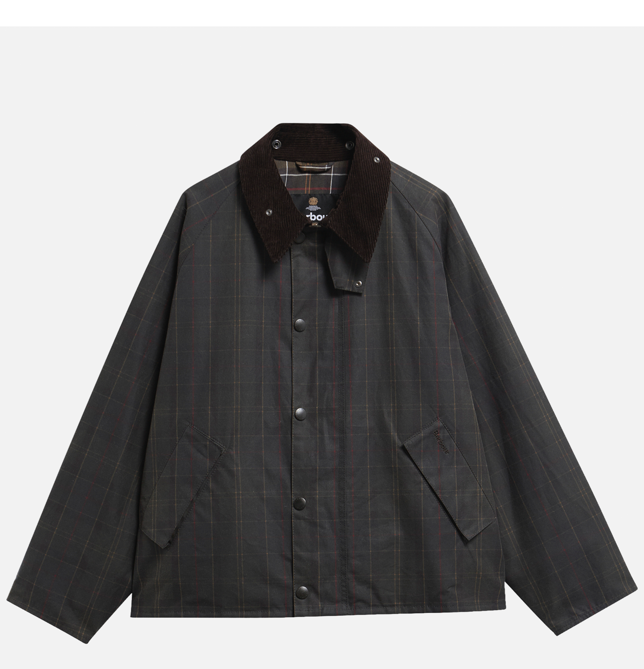 Barbour Tartan Transport Waxed Jacket Dark Tartan