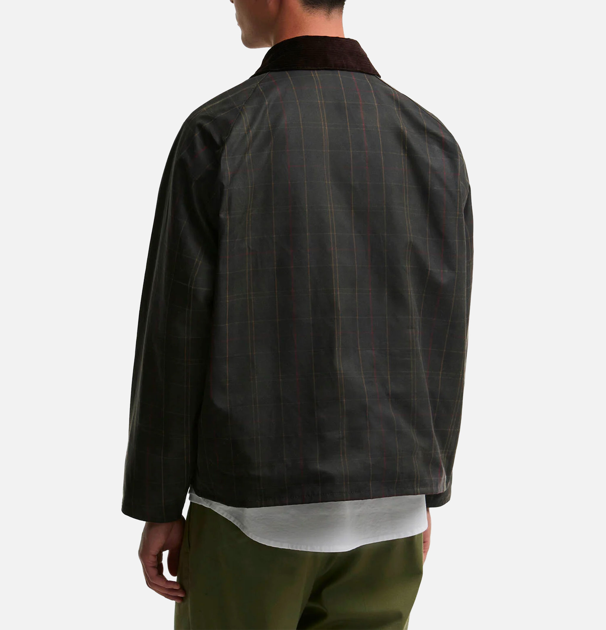 Barbour Tartan Transport Waxed Jacket, Dark Tartan