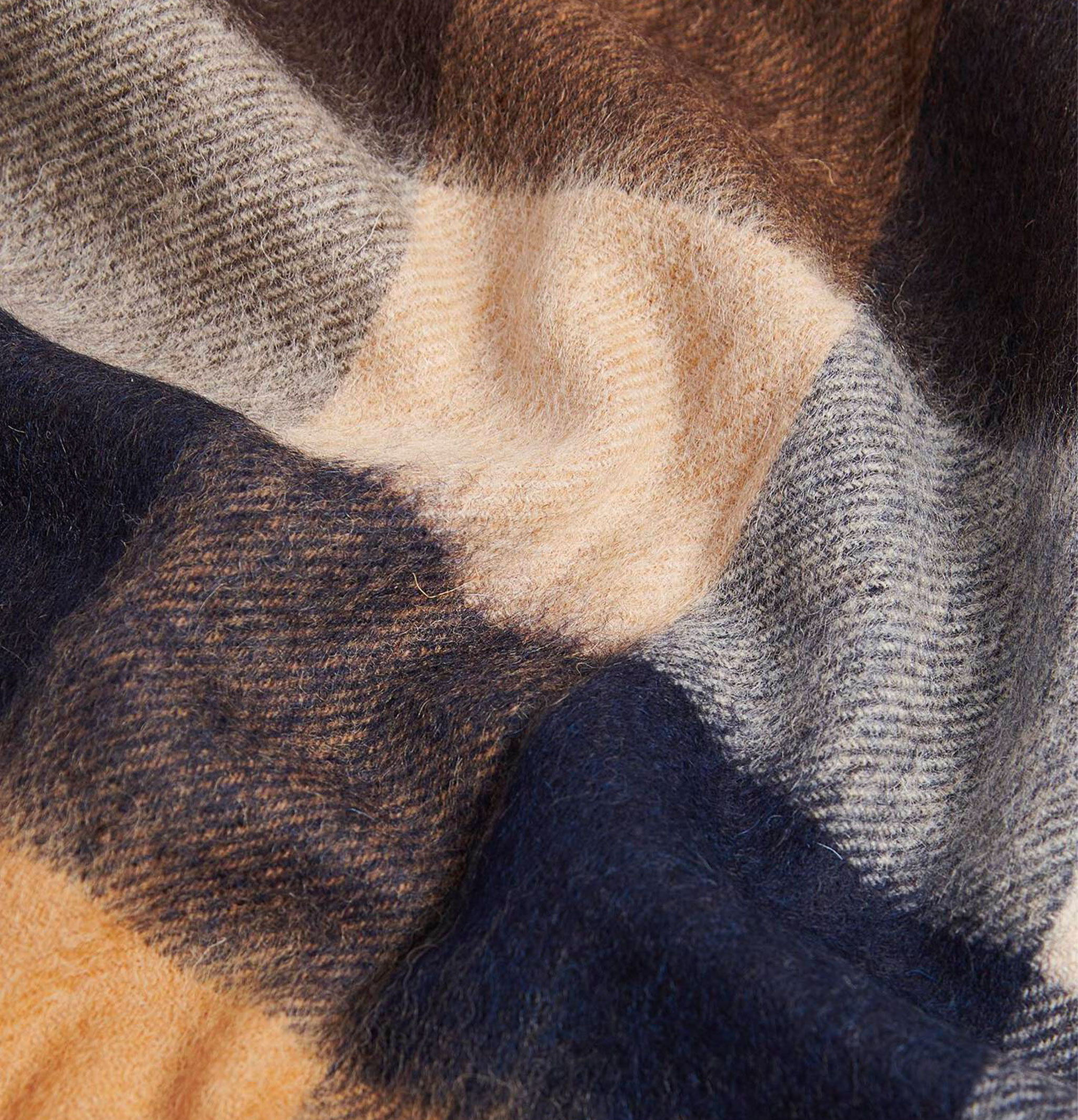 Barbour Lambswool Tattersall Autumn Dress Scarf