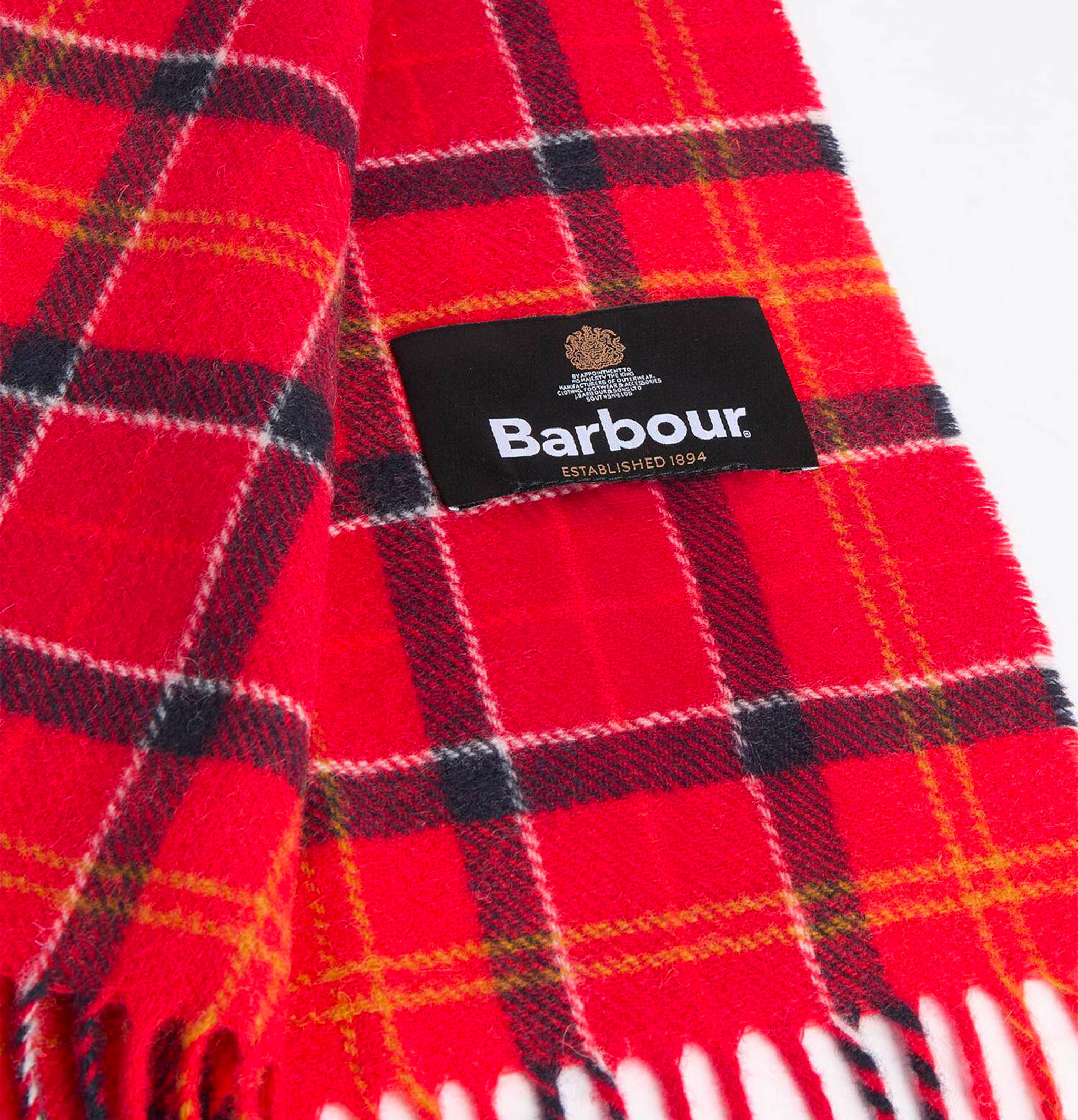 Barbour Écharpe Tartan Lambswool Cardinal Tartan