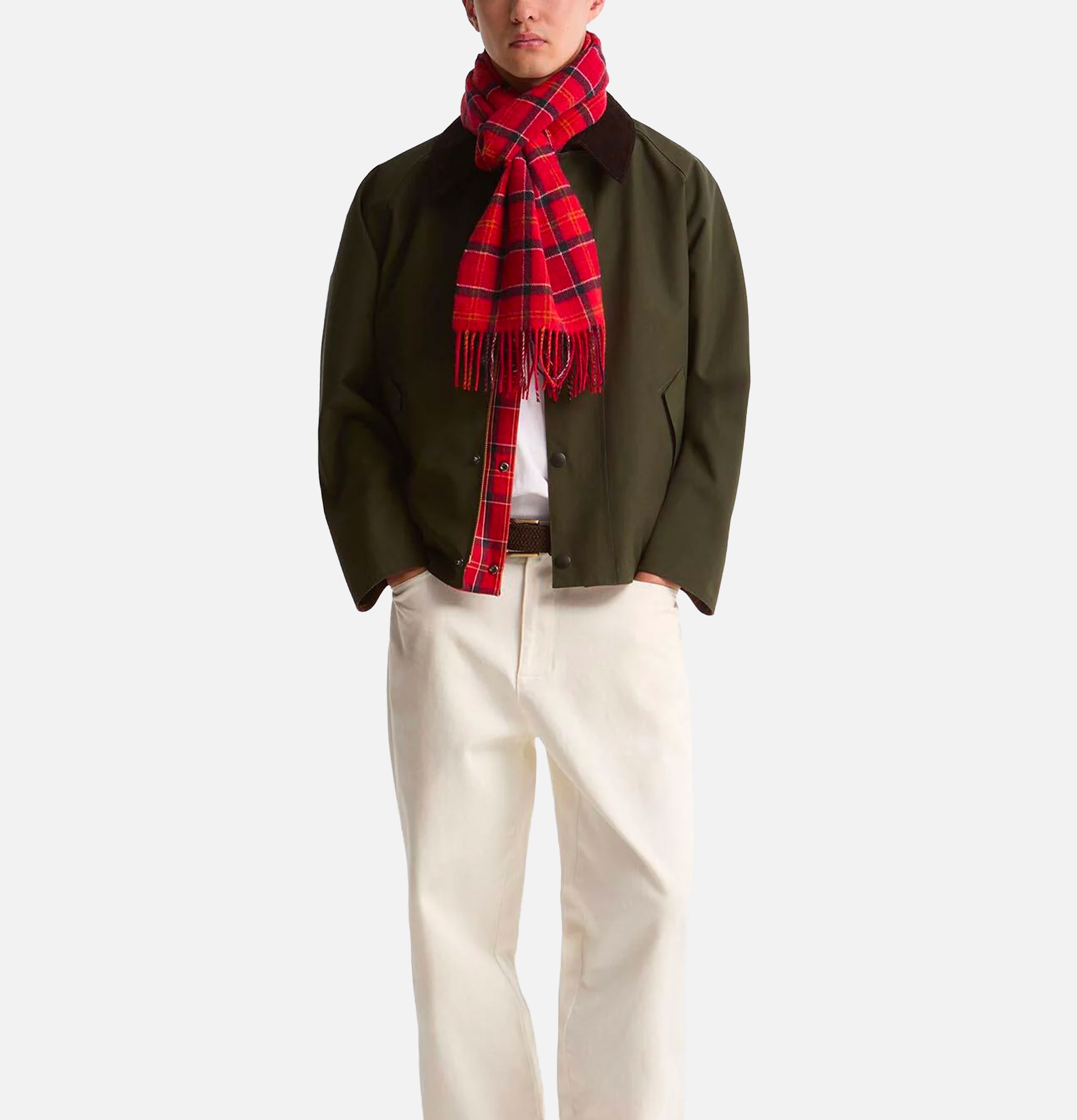 Barbour Tartan Lambswool Cardinal Tartan Scarf