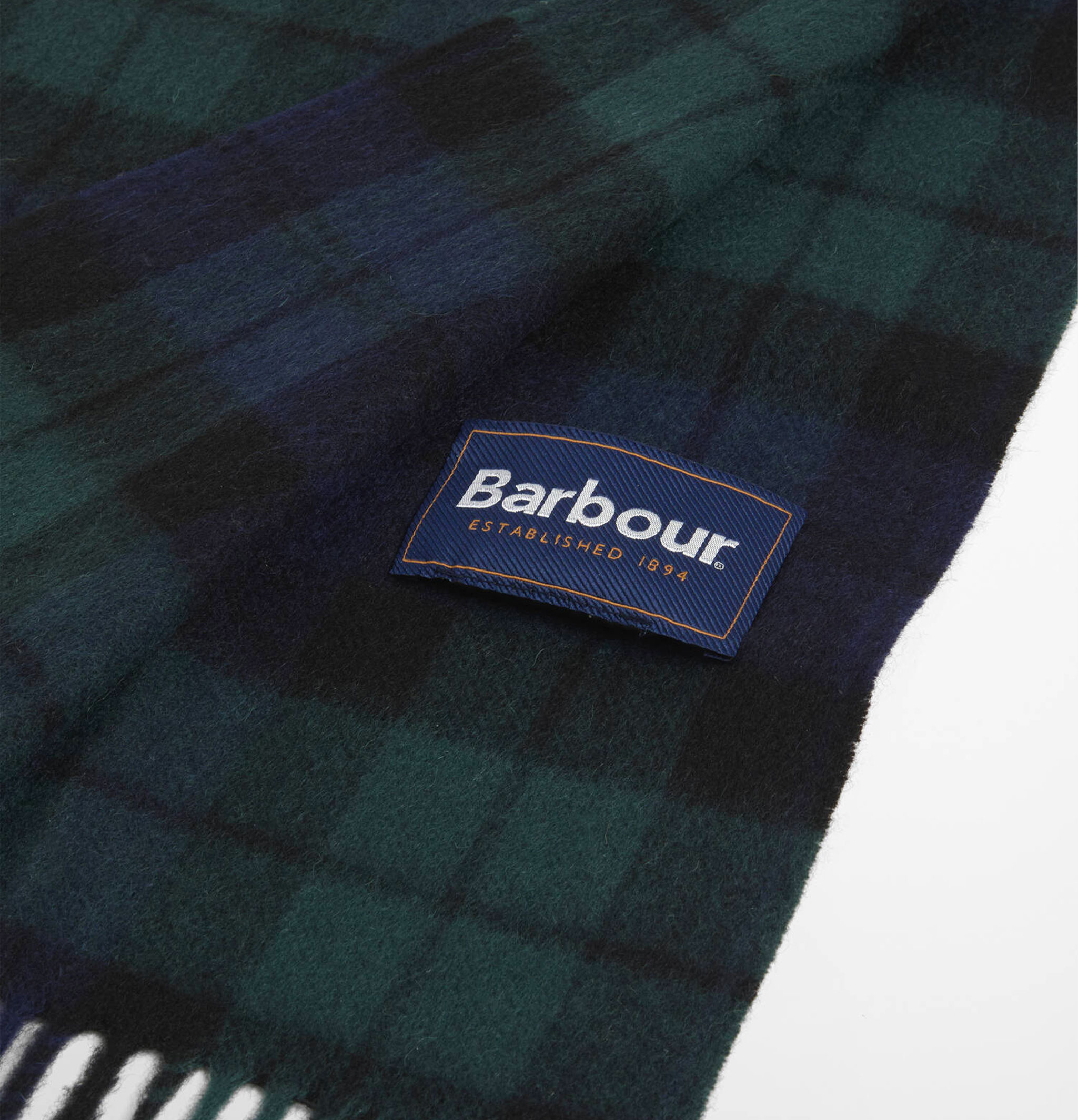Barbour New Check Tartan Black Watch Scarf