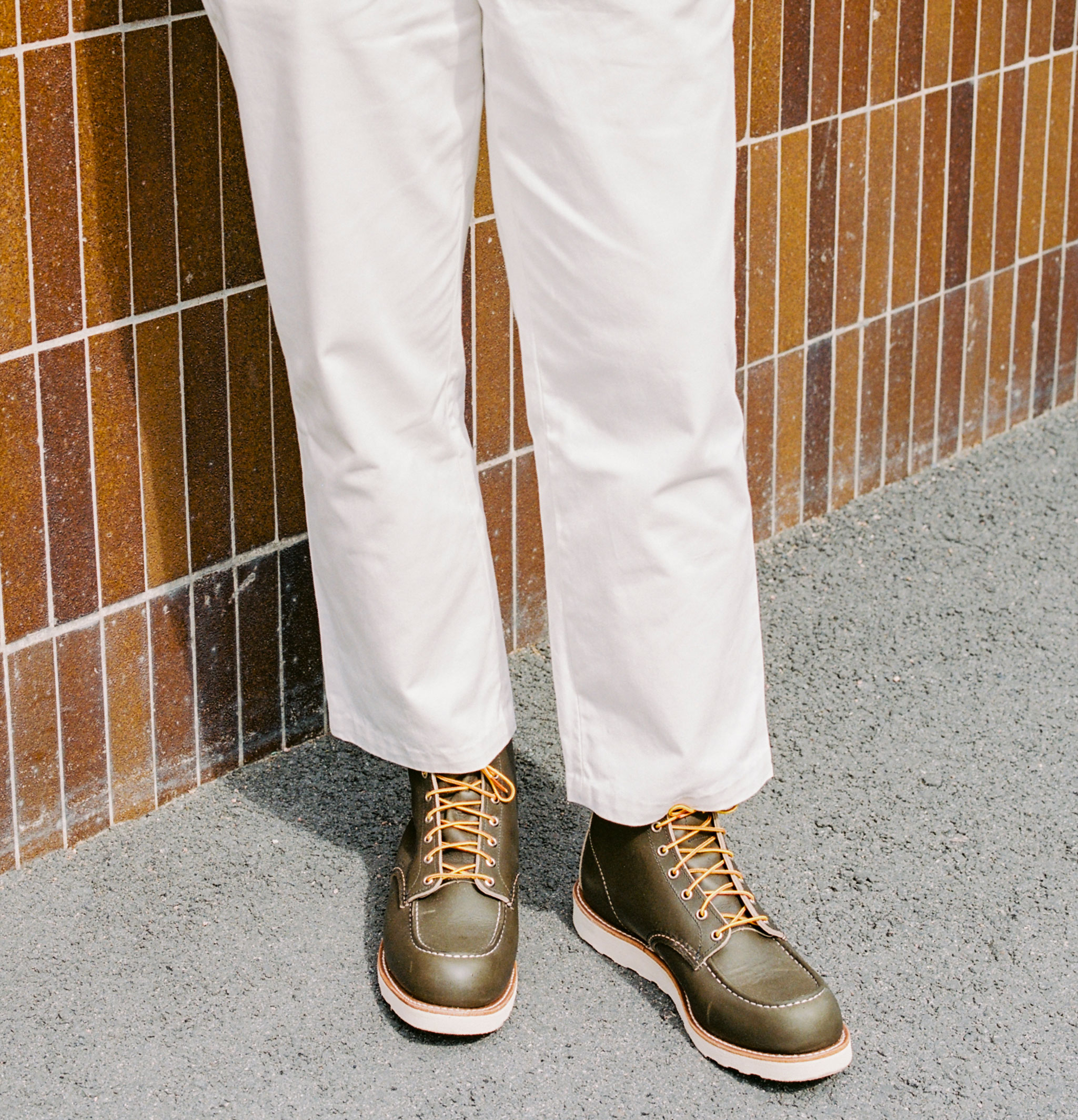 Red Wing 8180 Moc Toe Kangatan Green
